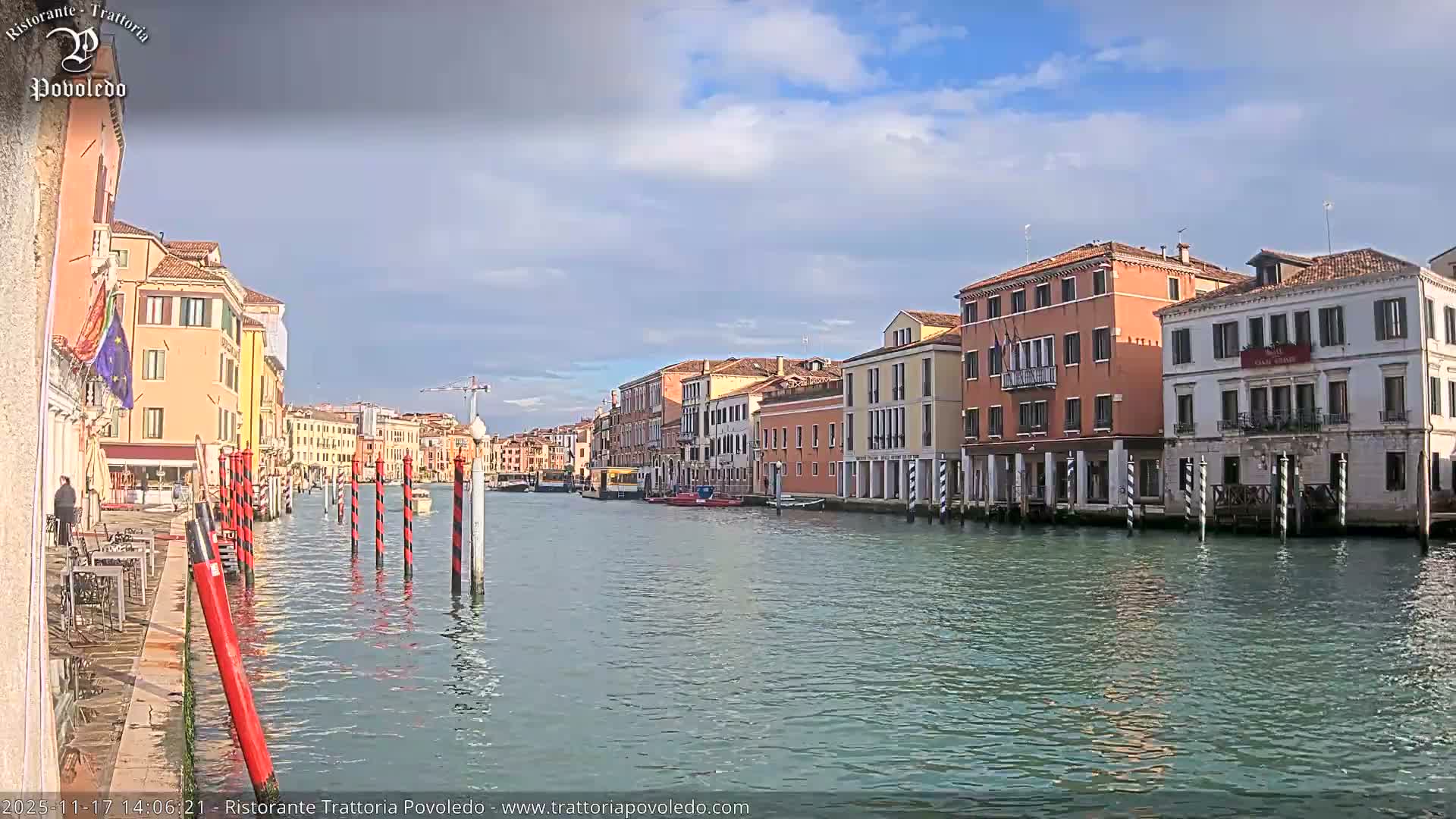 Venezia, Grand Canal Boat Traffic View Live Cam - Venice, Veneto, Italy