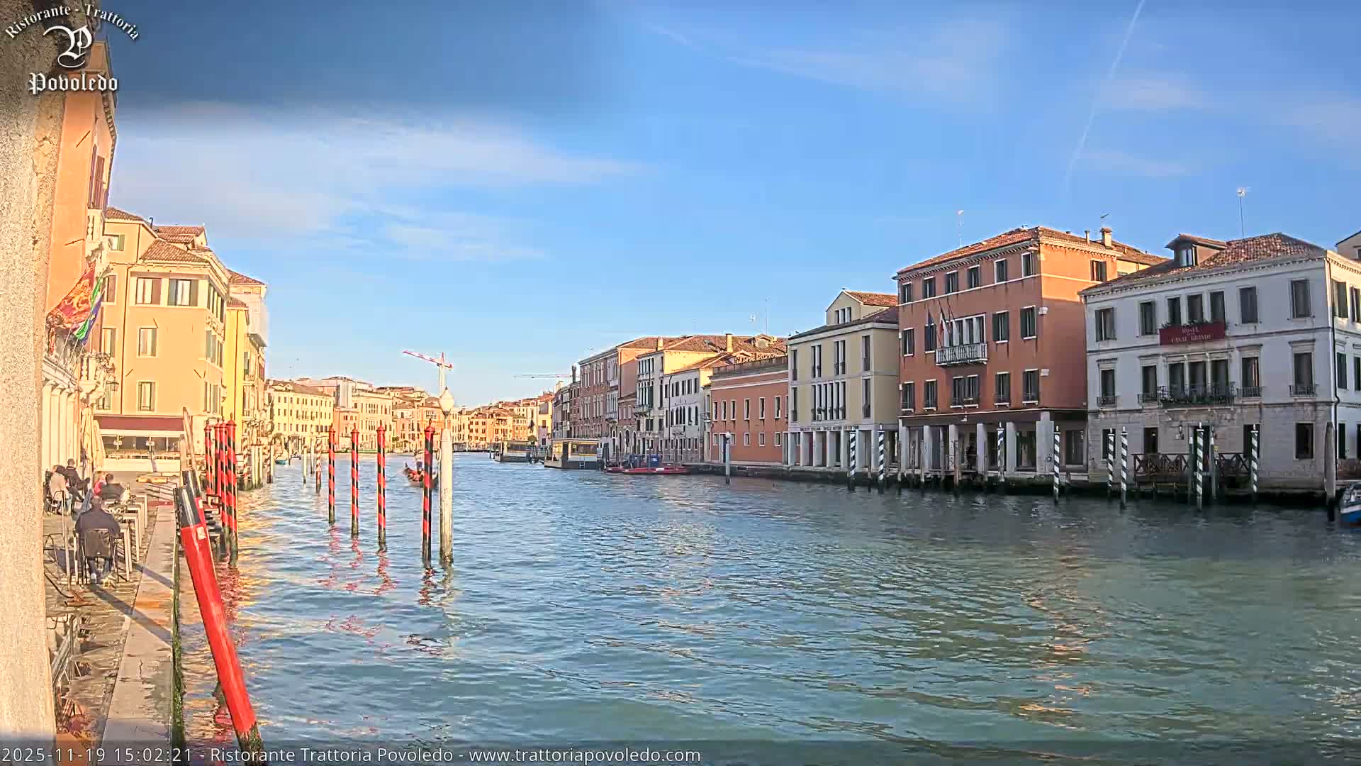 Venezia, Grand Canal Boat Traffic View Live Cam - Venice, Veneto, Italy