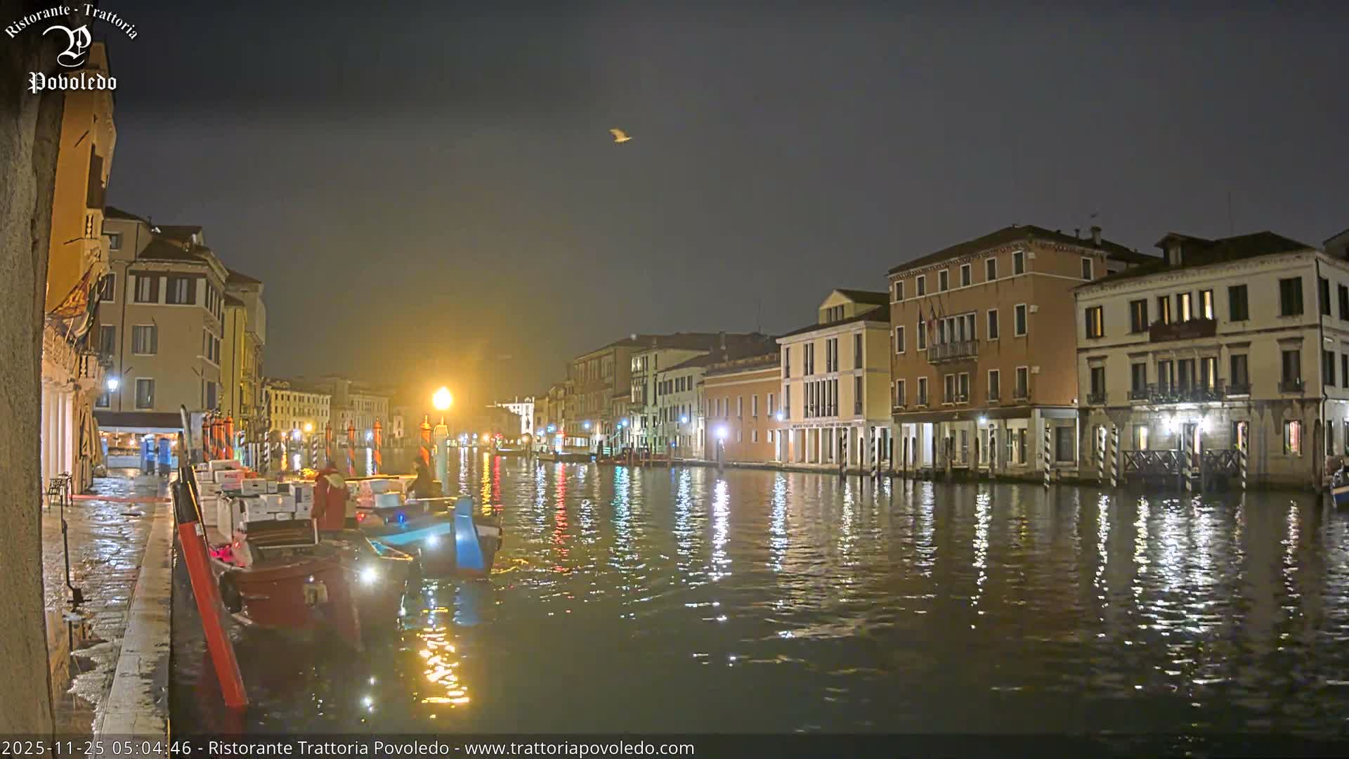 Venezia, Grand Canal Boat Traffic View Live Cam - Venice, Veneto, Italy