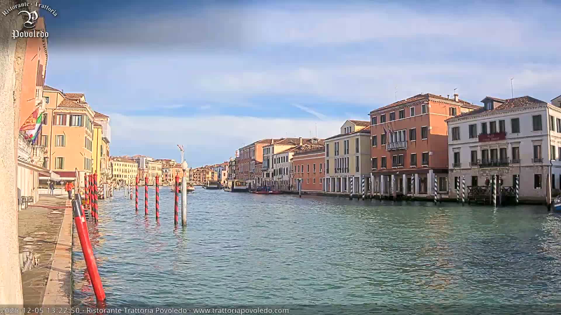 Venezia, Grand Canal Boat Traffic View Live Cam - Venice, Veneto, Italy