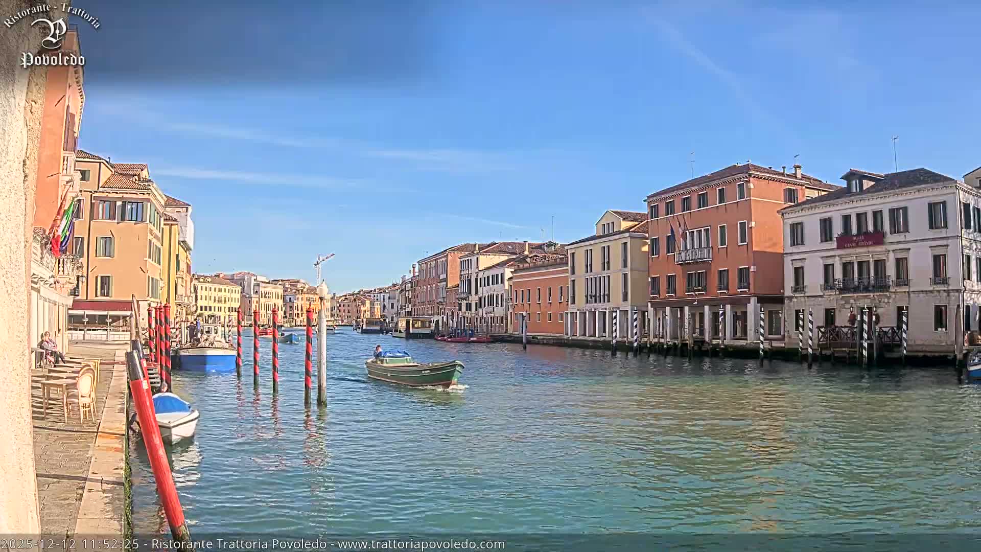 Venezia, Grand Canal Boat Traffic View Live Cam - Venice, Veneto, Italy