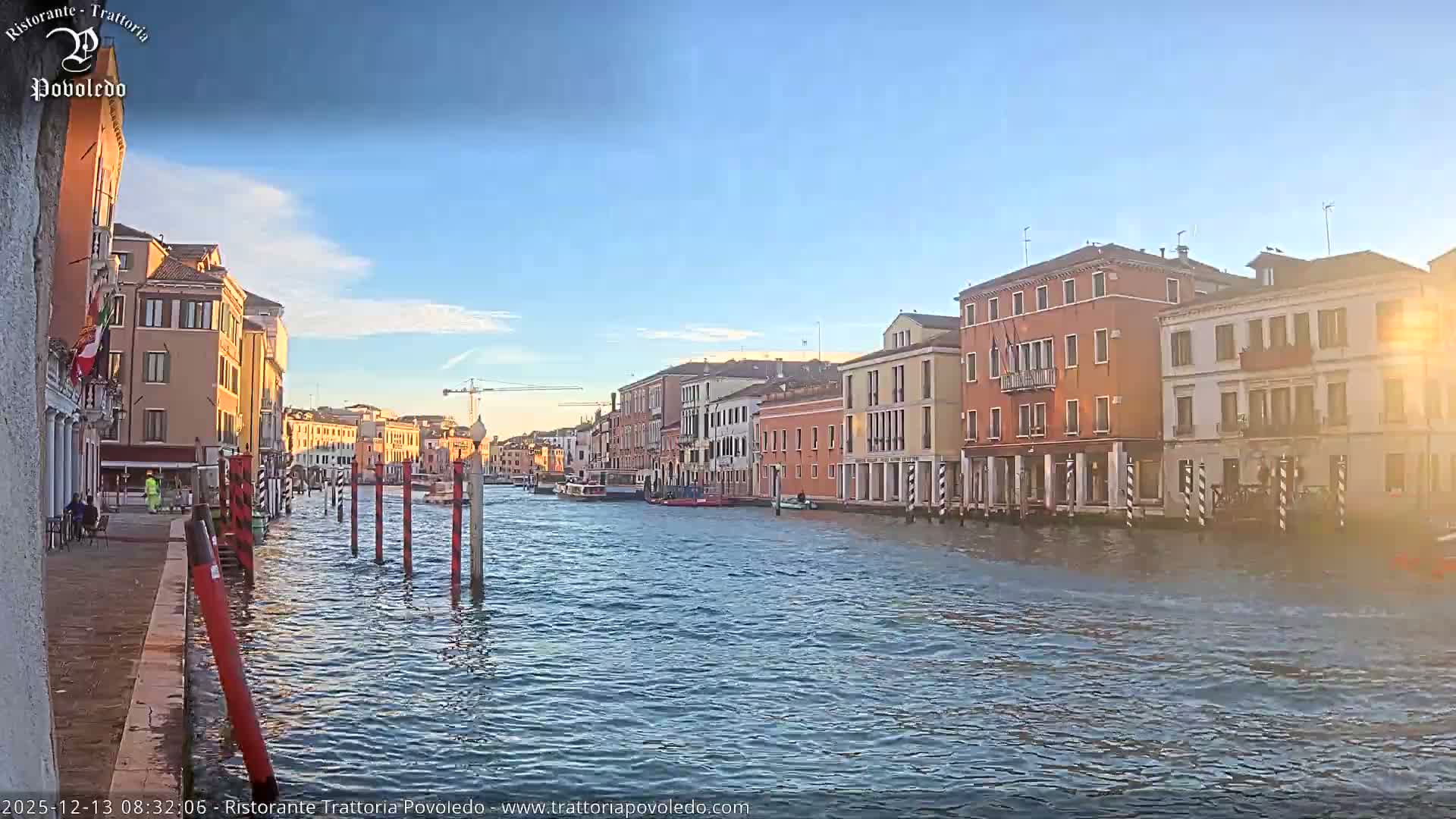 Venezia, Grand Canal Boat Traffic View Live Cam - Venice, Veneto, Italy