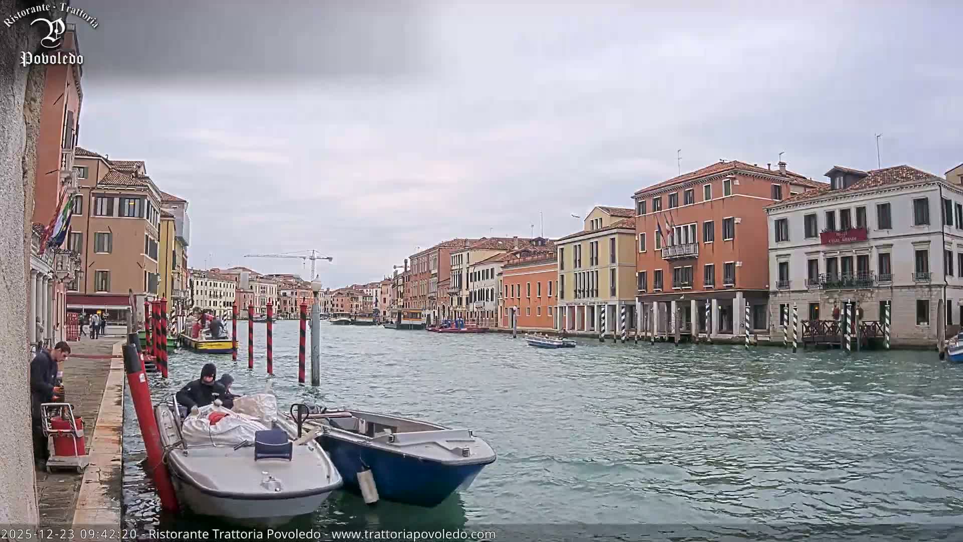 Venezia, Grand Canal Boat Traffic View Live Cam - Venice, Veneto, Italy