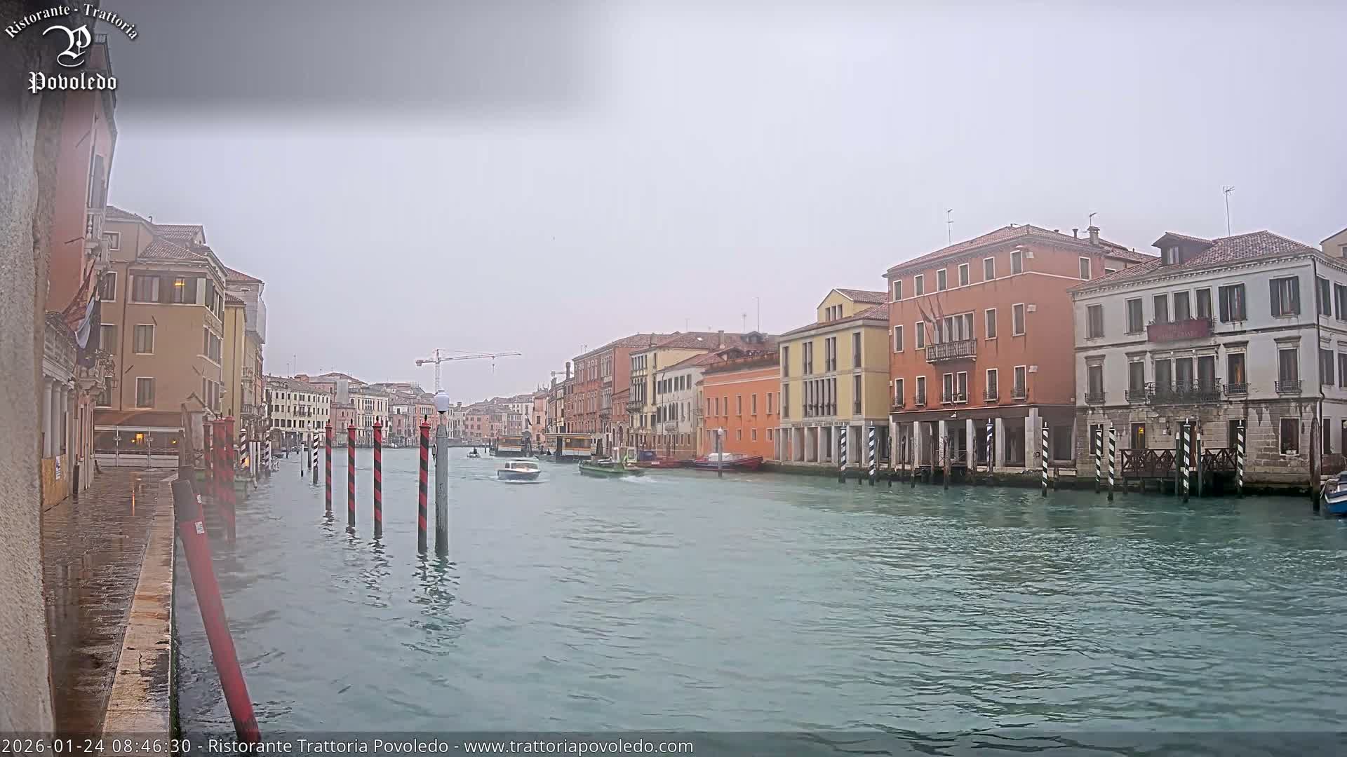 Venezia, Grand Canal Boat Traffic View Live Cam - Venice, Veneto, Italy