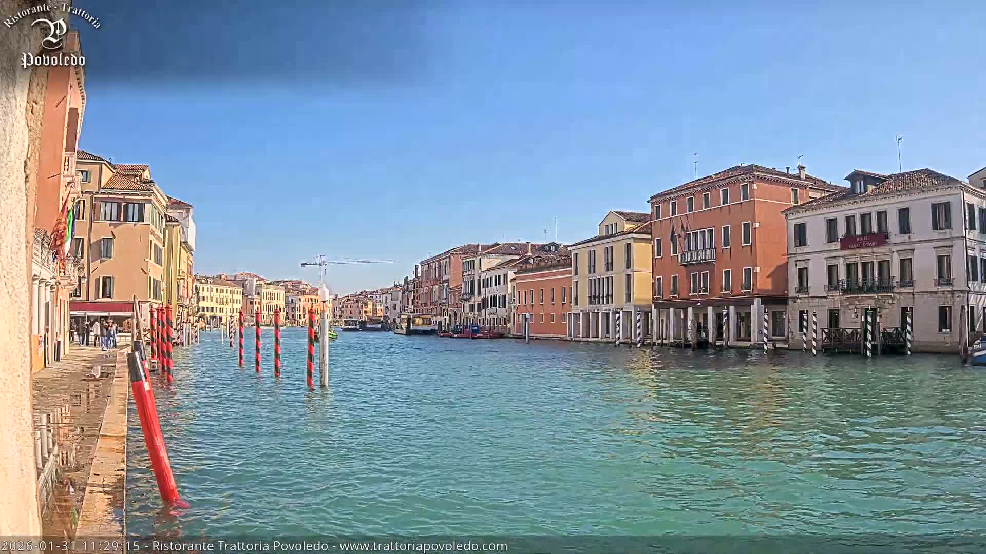 Venezia, Grand Canal Boat Traffic View Live Cam - Venice, Veneto, Italy
