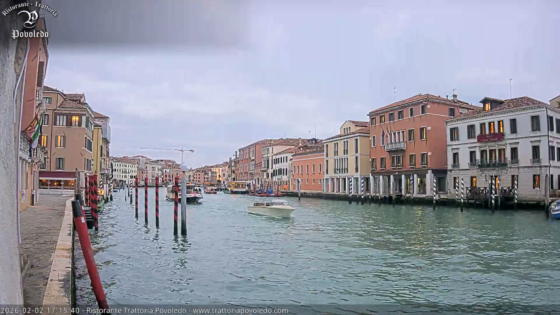 Venezia, Grand Canal Boat Traffic View Live Cam - Venice, Veneto, Italy