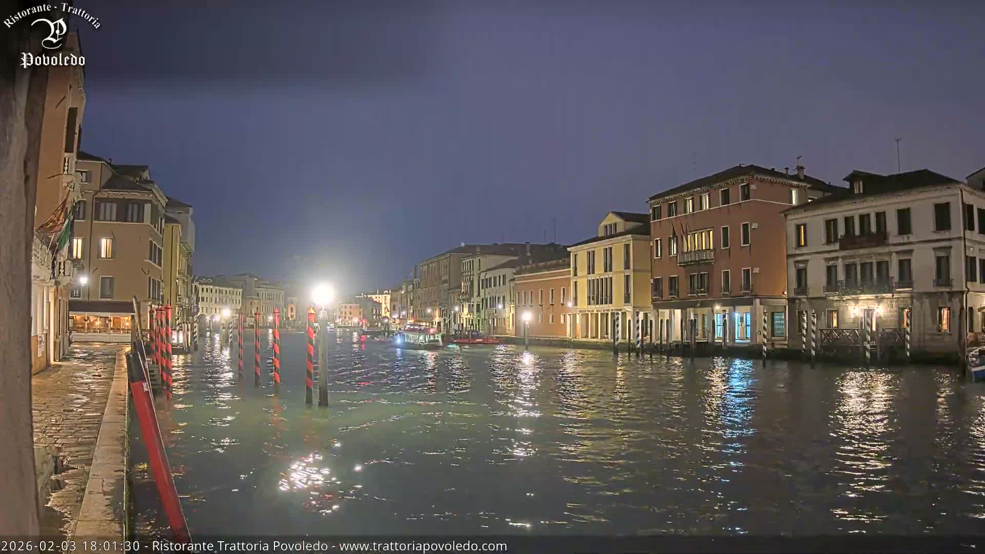 Venezia, Grand Canal Boat Traffic View Live Cam - Venice, Veneto, Italy