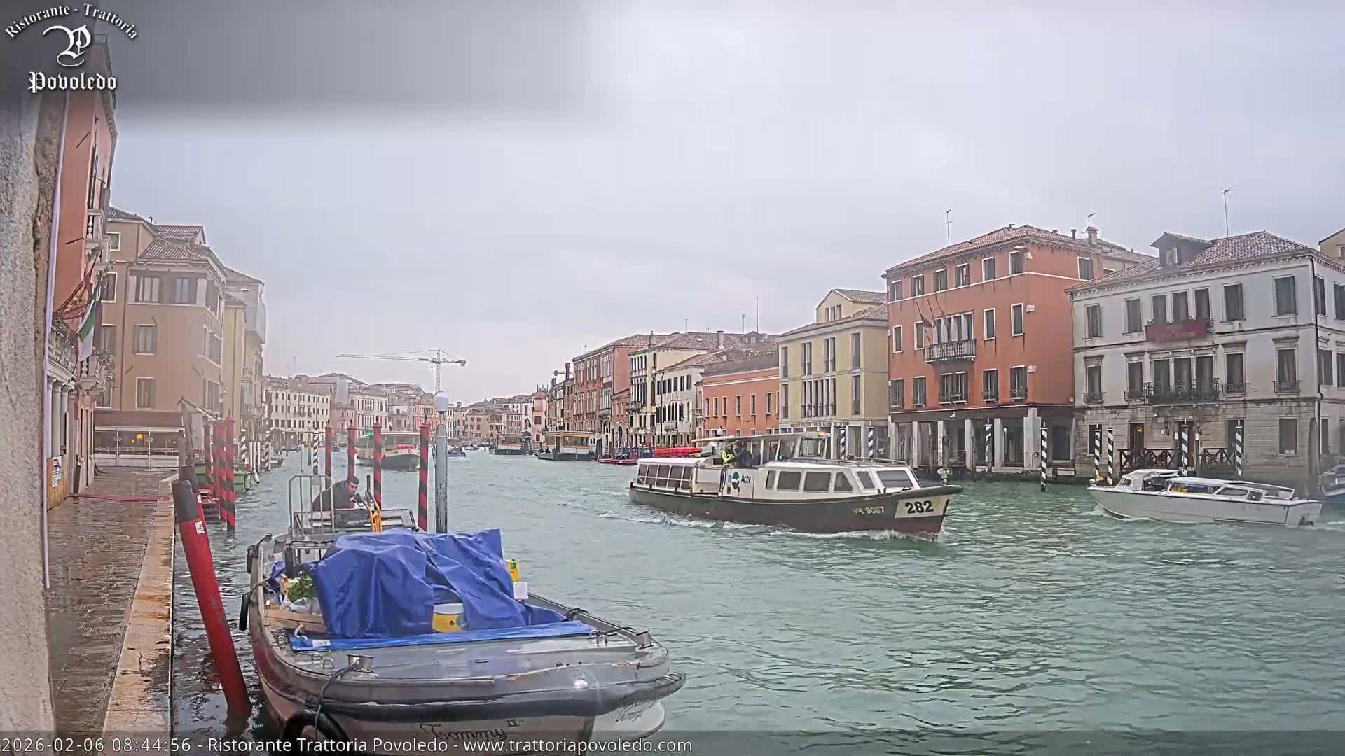 Venezia, Grand Canal Boat Traffic View Live Cam - Venice, Veneto, Italy