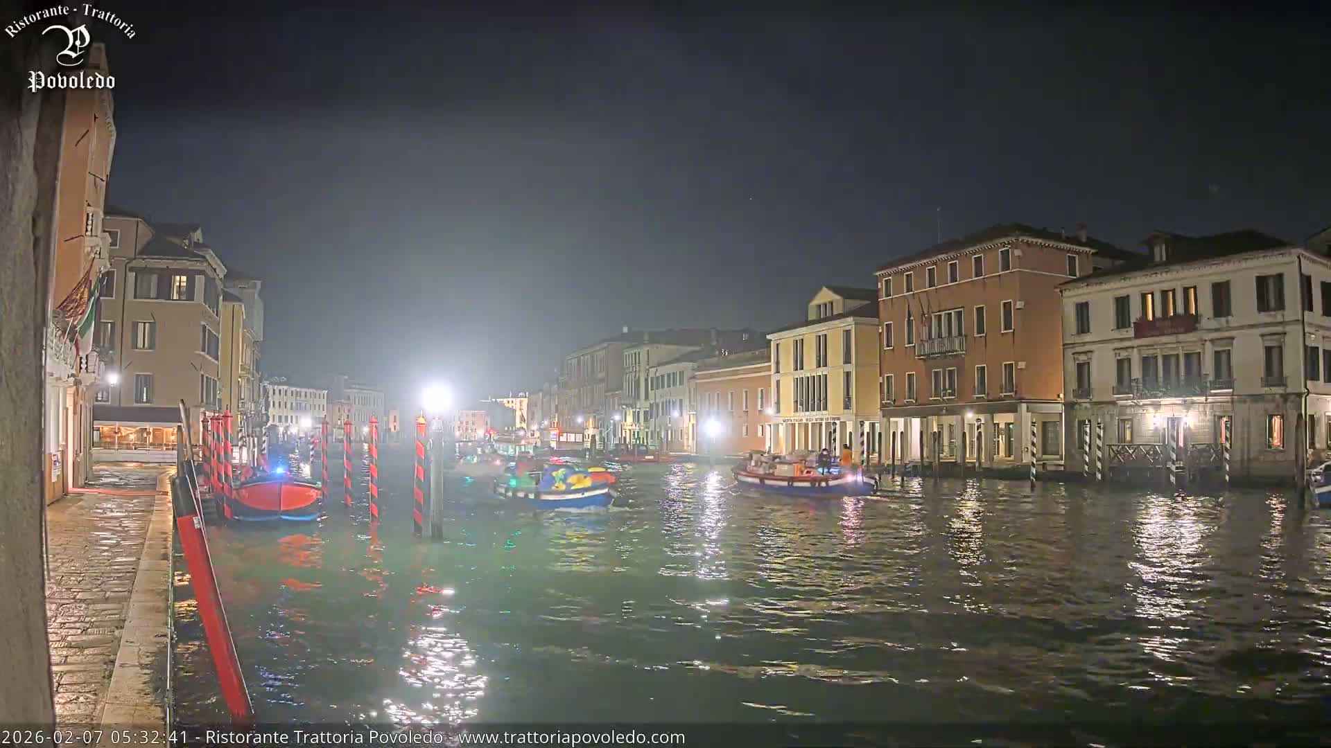 Venezia, Grand Canal Boat Traffic View Live Cam - Venice, Veneto, Italy