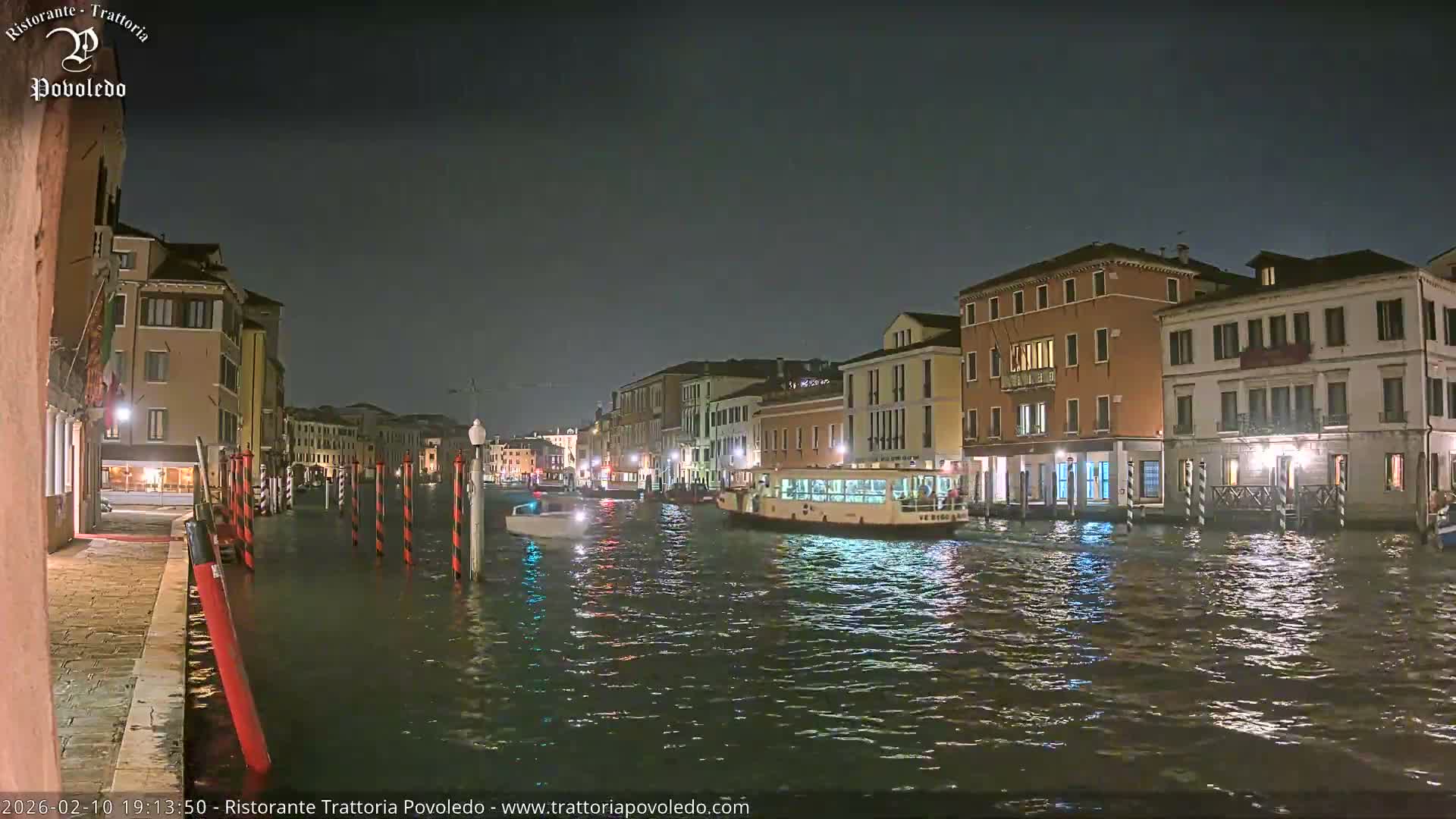 Venezia, Grand Canal Boat Traffic View Live Cam - Venice, Veneto, Italy