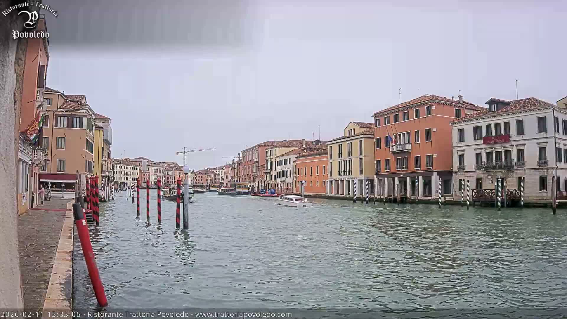 Venezia, Grand Canal Boat Traffic View Live Cam - Venice, Veneto, Italy