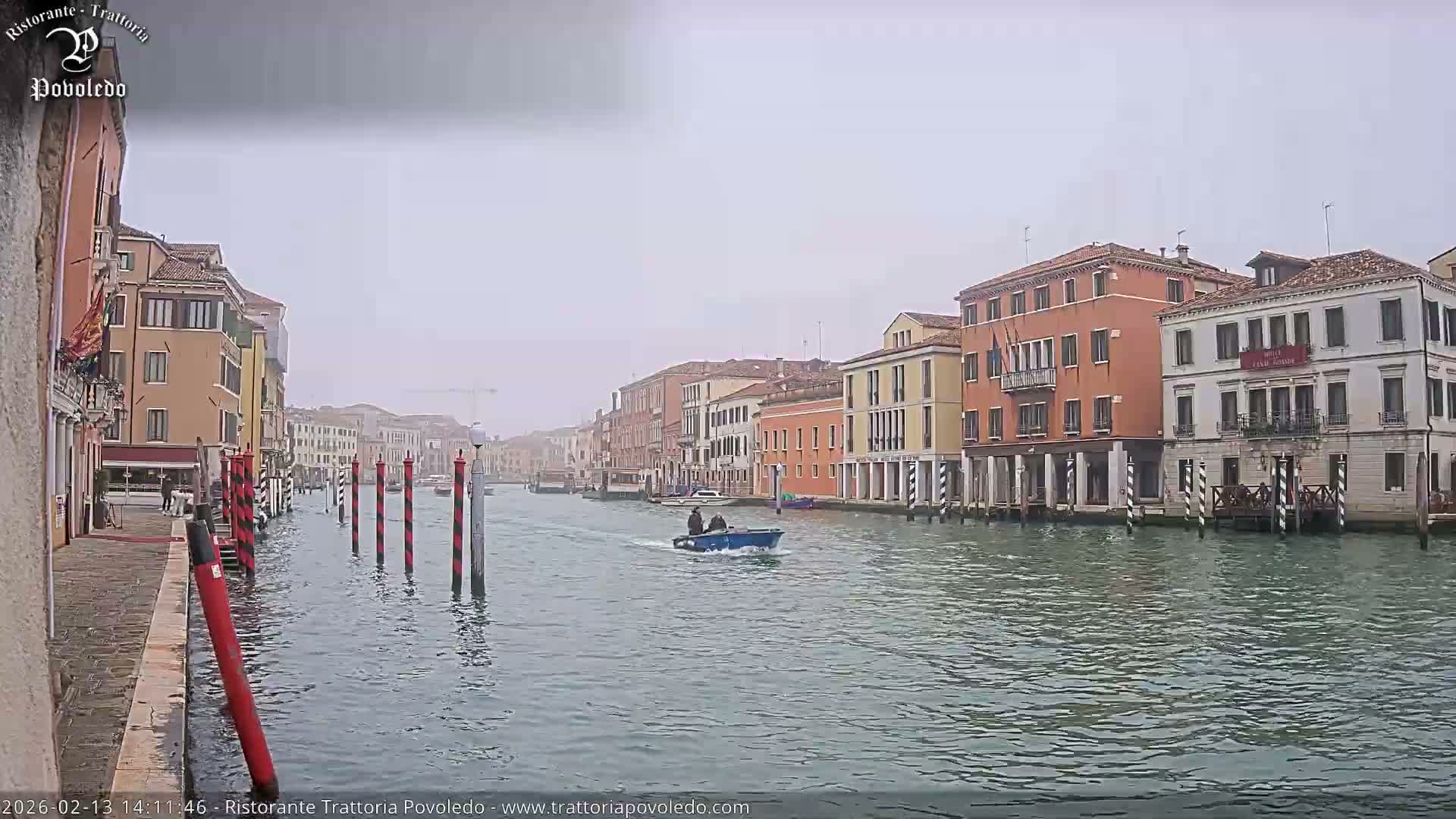 Venezia, Grand Canal Boat Traffic View Live Cam - Venice, Veneto, Italy