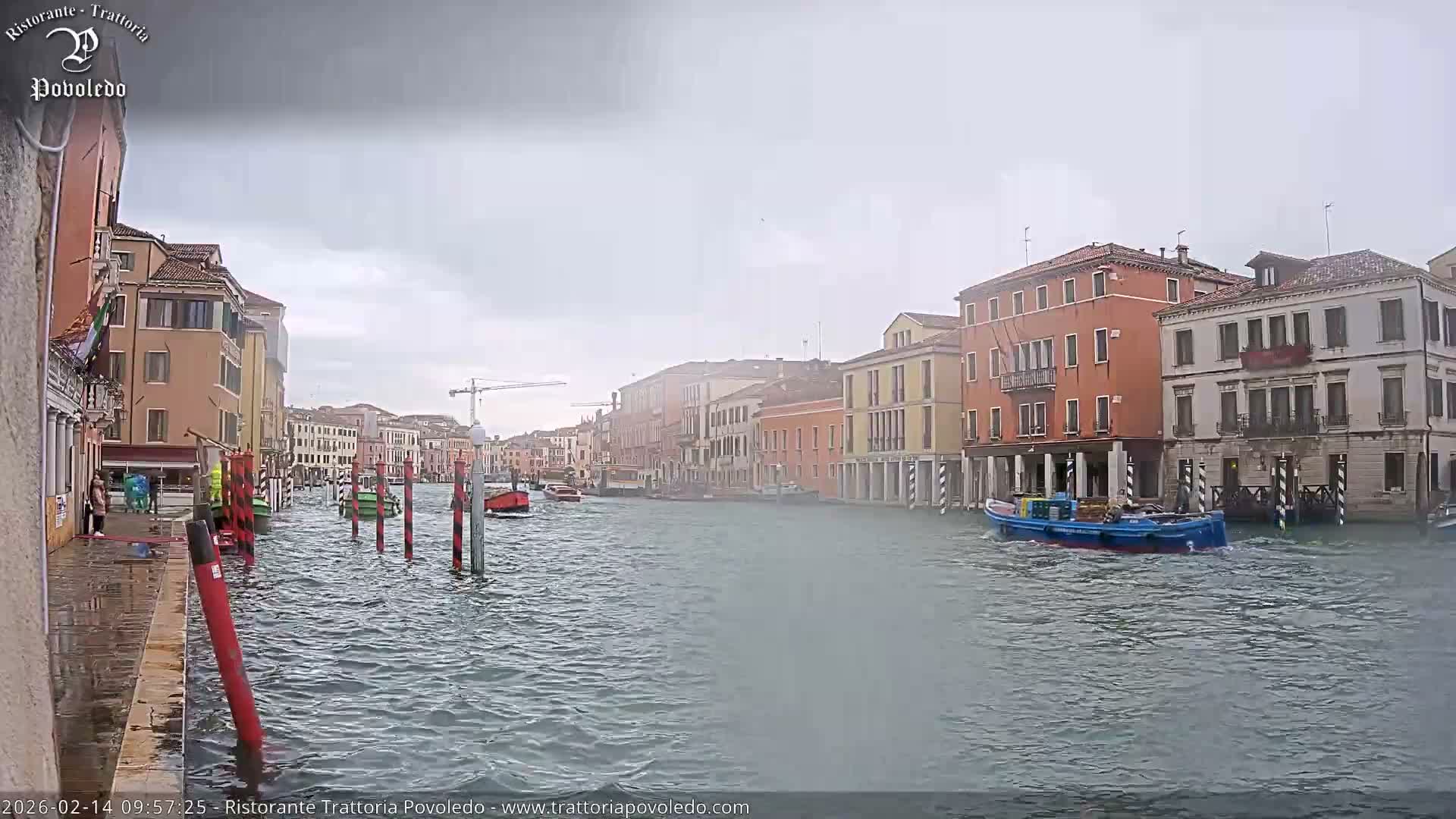 Venezia, Grand Canal Boat Traffic View Live Cam - Venice, Veneto, Italy