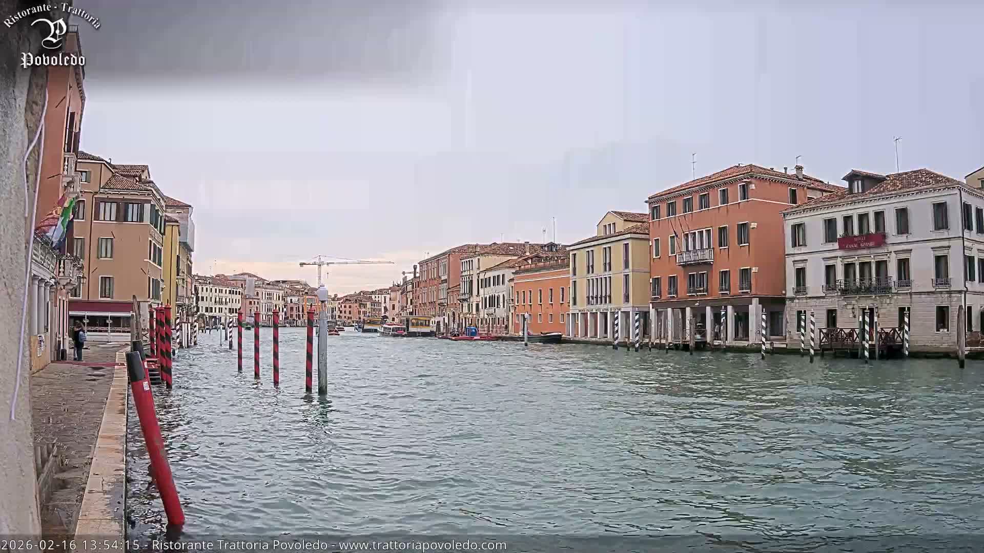 Venezia, Grand Canal Boat Traffic View Live Cam - Venice, Veneto, Italy