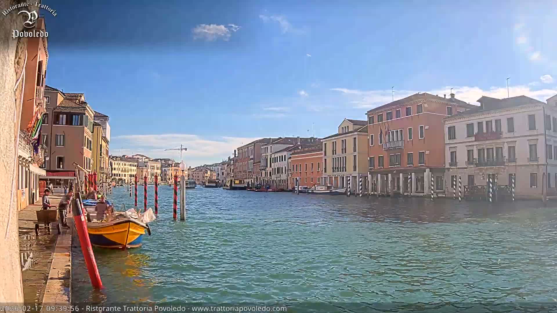 Venezia, Grand Canal Boat Traffic View Live Cam - Venice, Veneto, Italy