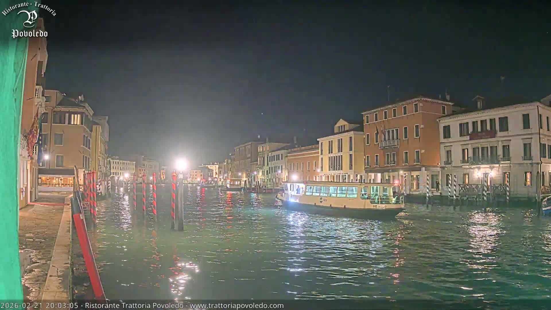 Venezia, Grand Canal Boat Traffic View Live Cam - Venice, Veneto, Italy