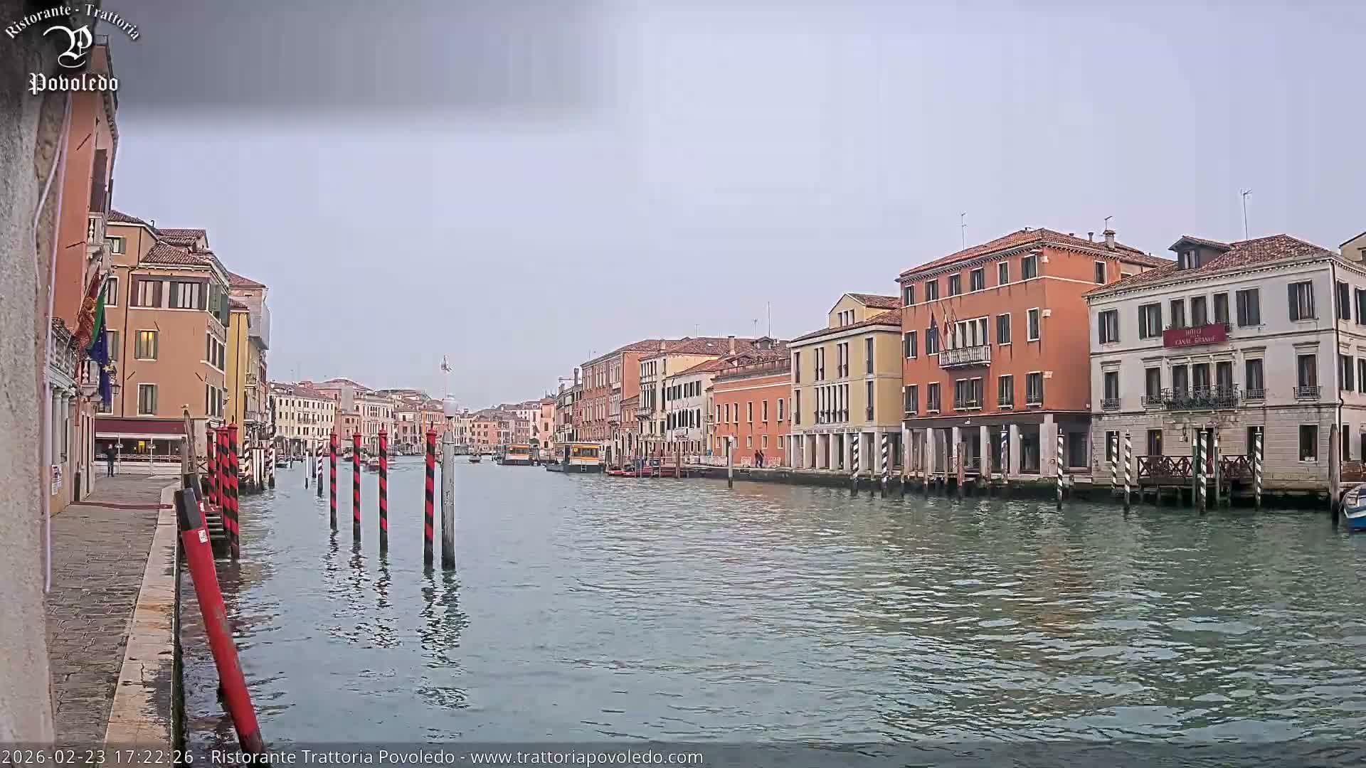 Venezia, Grand Canal Boat Traffic View Live Cam - Venice, Veneto, Italy