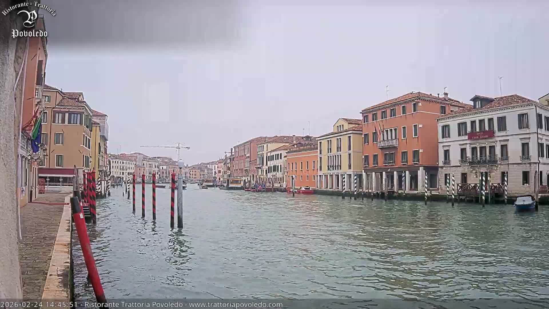 Venezia, Grand Canal Boat Traffic View Live Cam - Venice, Veneto, Italy