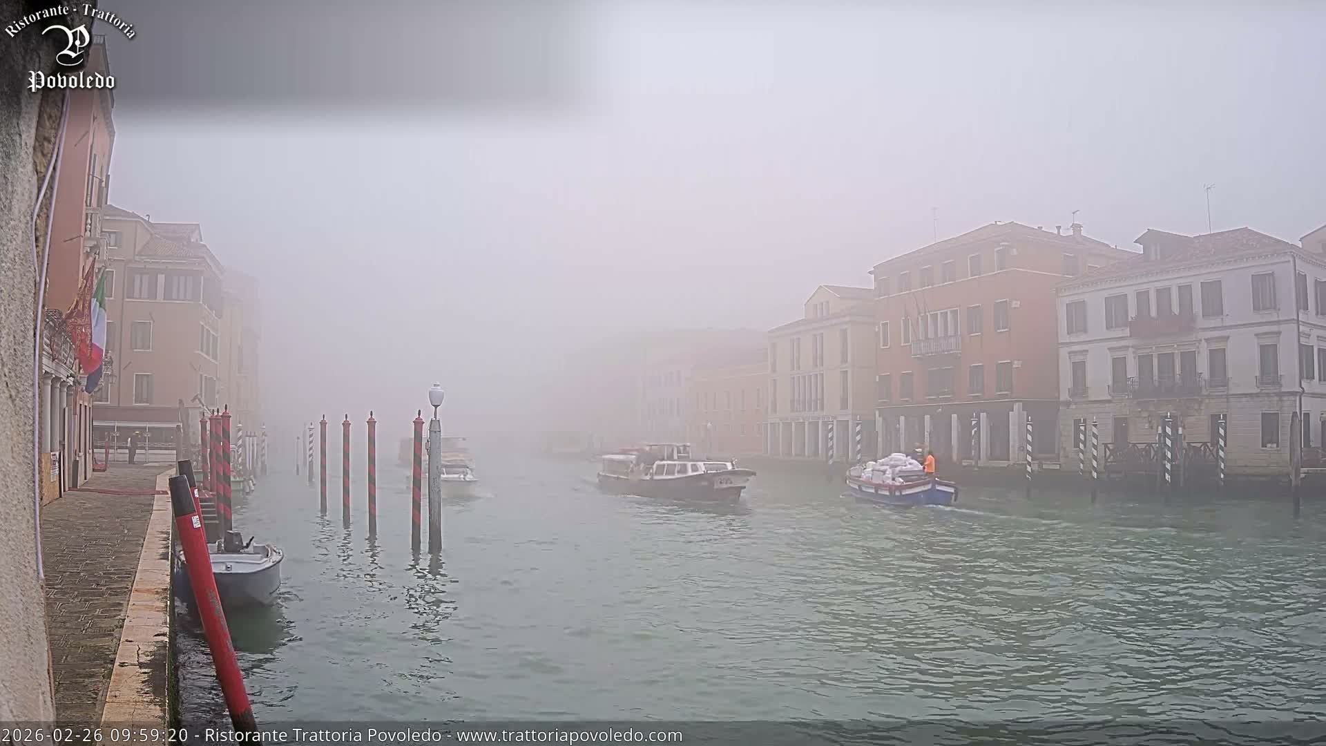 Venezia, Grand Canal Boat Traffic View Live Cam - Venice, Veneto, Italy