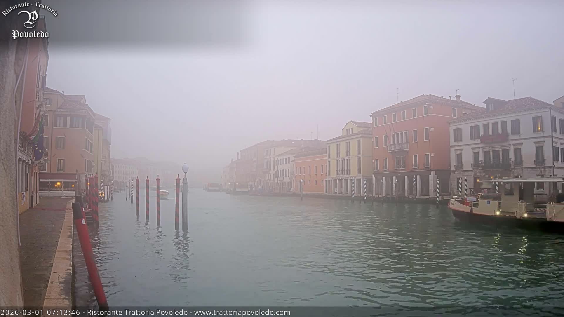Venezia, Grand Canal Boat Traffic View Live Cam - Venice, Veneto, Italy