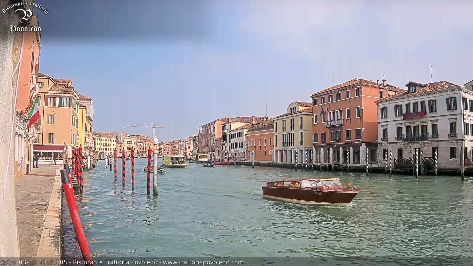 Venezia, Grand Canal Boat Traffic View Live Cam - Venice, Veneto, Italy