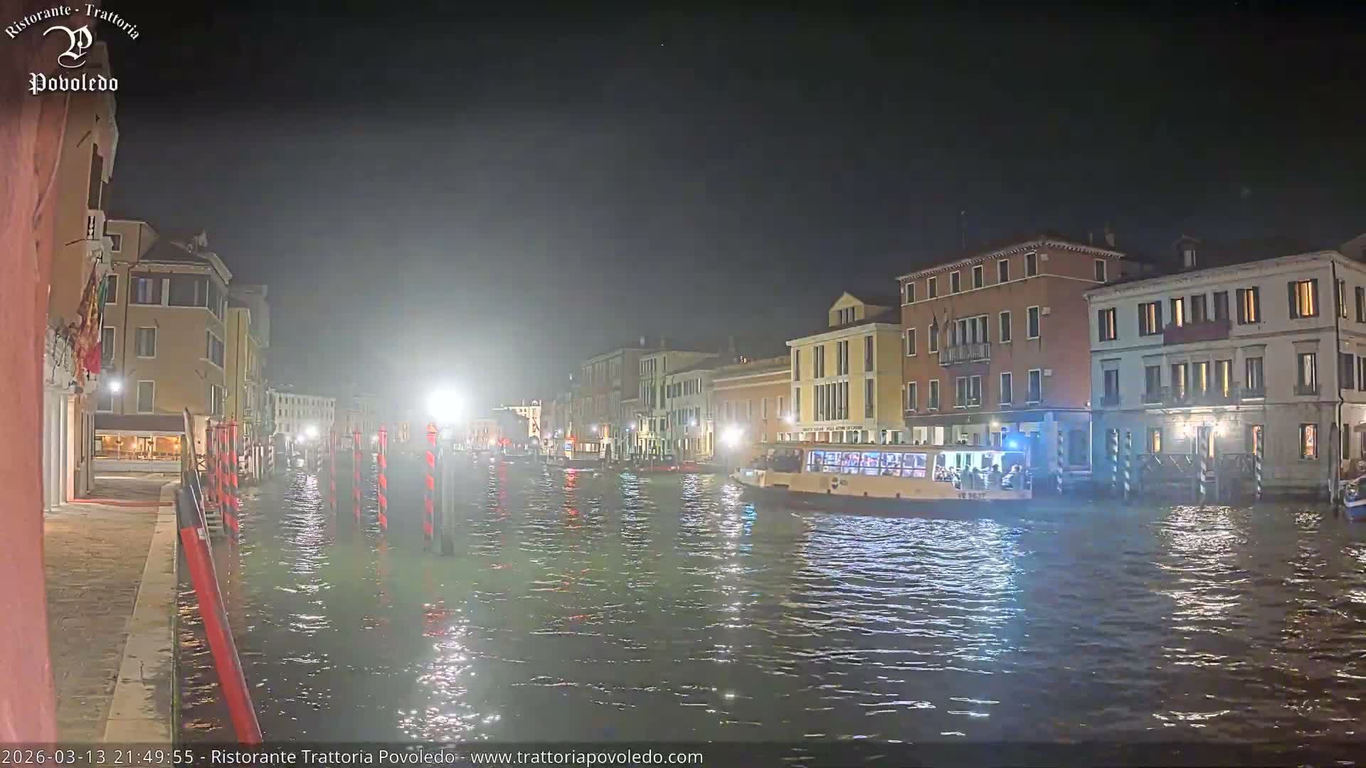 Venezia, Grand Canal Boat Traffic View Live Cam - Venice, Veneto, Italy