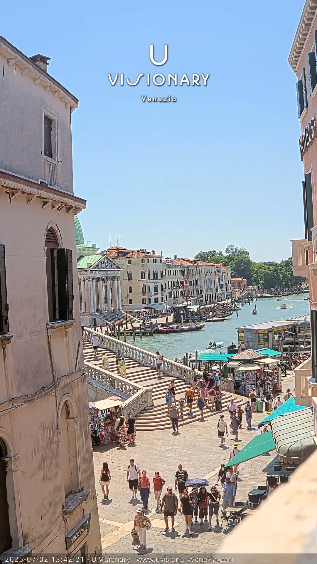 Venice, Ponte degli Scalzi Bridge & Chiesa di San Simeon Piccolo Church Live Cam - Venice, Veneto, Italy