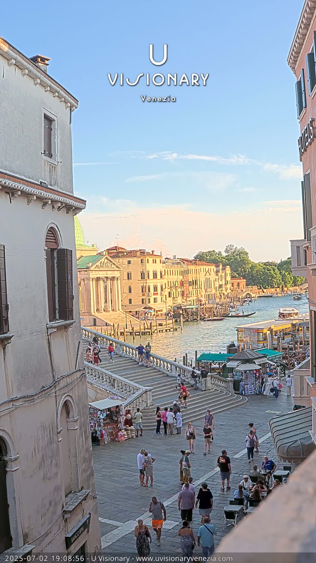 Venice, Ponte degli Scalzi Bridge & Chiesa di San Simeon Piccolo Church Live Cam - Venice, Veneto, Italy