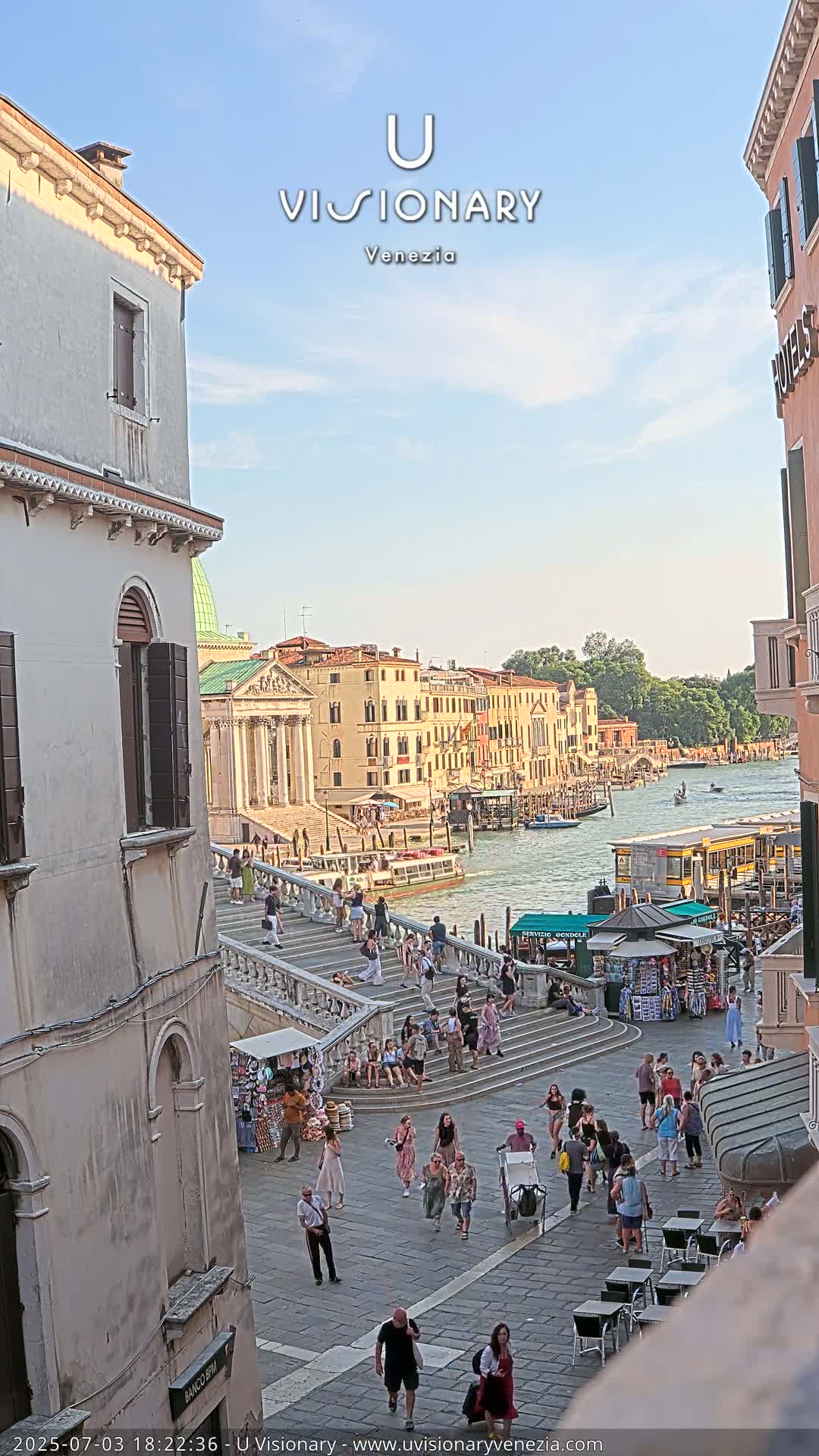 Venice, Ponte degli Scalzi Bridge & Chiesa di San Simeon Piccolo Church Live Cam - Venice, Veneto, Italy