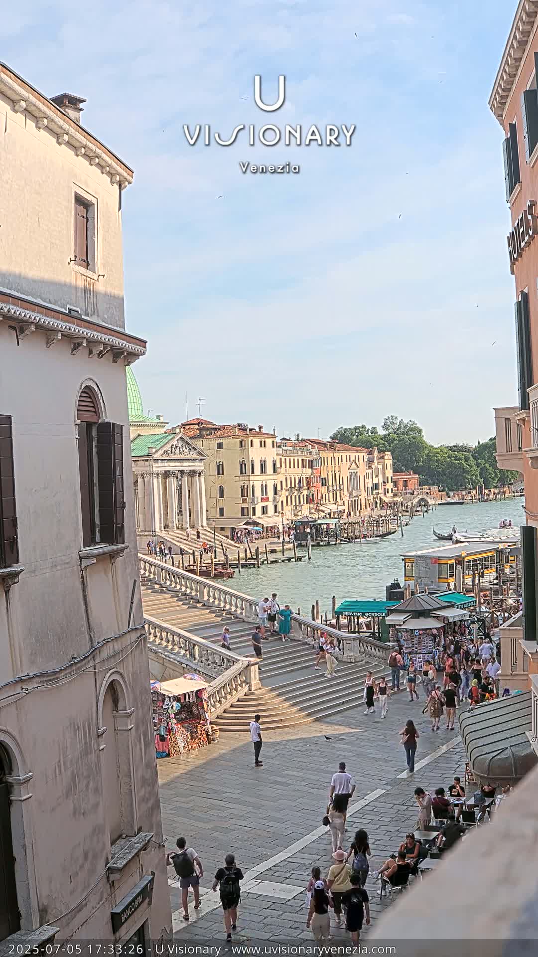 Venice, Ponte degli Scalzi Bridge & Chiesa di San Simeon Piccolo Church Live Cam - Venice, Veneto, Italy