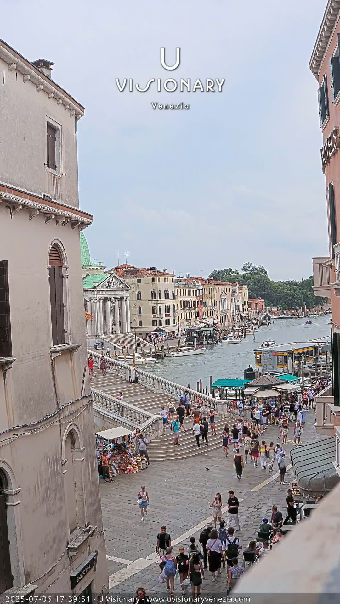 Venice, Ponte degli Scalzi Bridge & Chiesa di San Simeon Piccolo Church Live Cam - Venice, Veneto, Italy