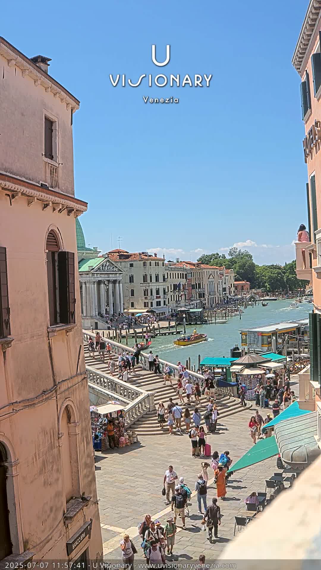Venice, Ponte degli Scalzi Bridge & Chiesa di San Simeon Piccolo Church Live Cam - Venice, Veneto, Italy