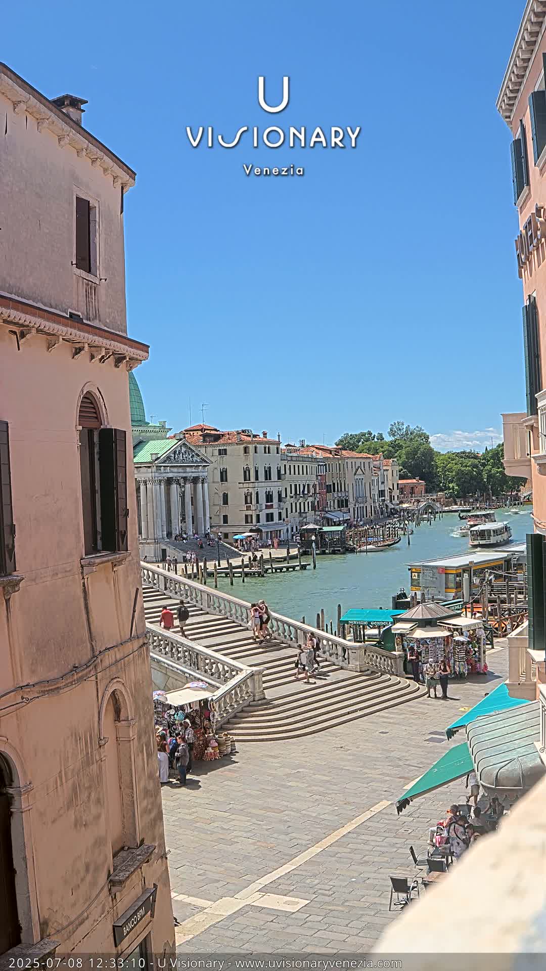 Venice, Ponte degli Scalzi Bridge & Chiesa di San Simeon Piccolo Church Live Cam - Venice, Veneto, Italy