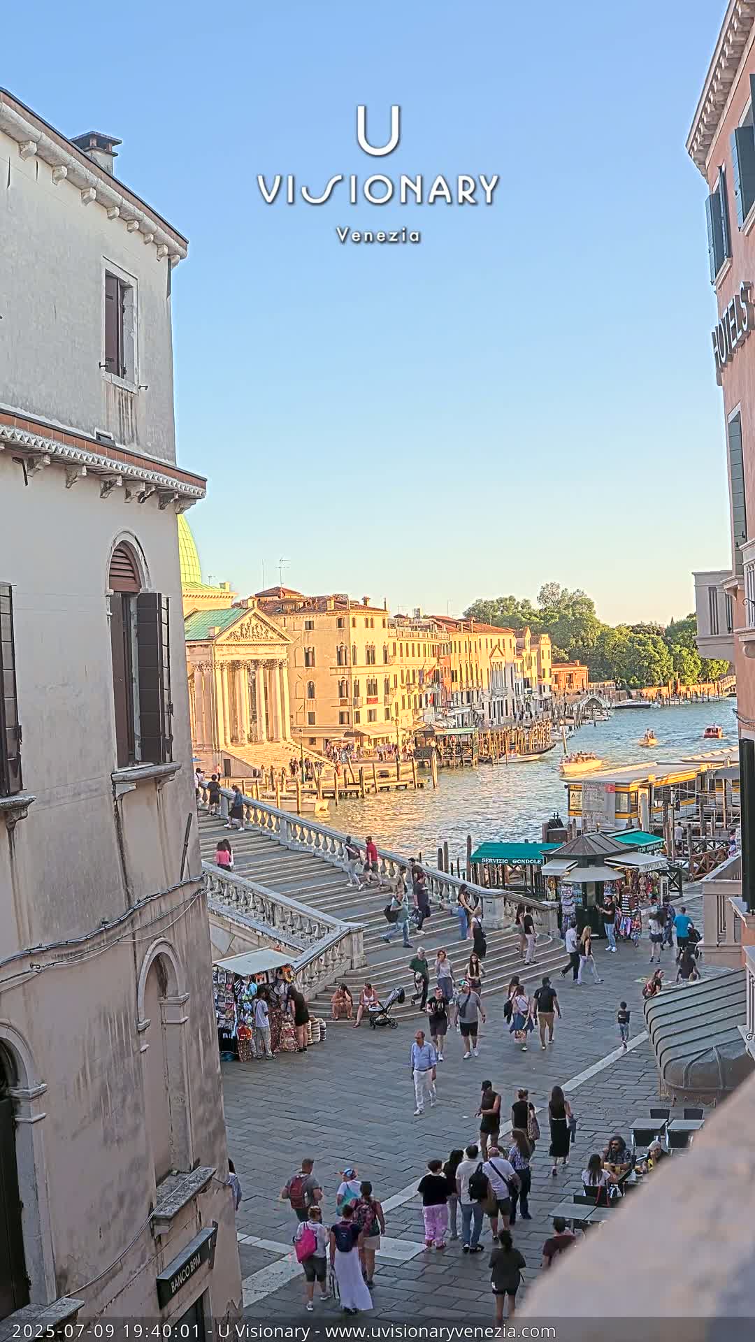 Venice, Ponte degli Scalzi Bridge & Chiesa di San Simeon Piccolo Church Live Cam - Venice, Veneto, Italy