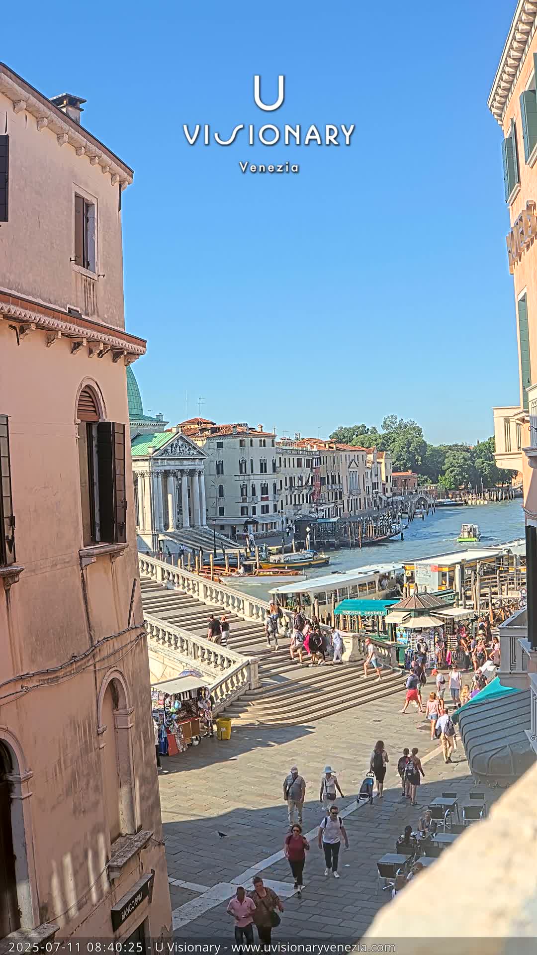 Venice, Ponte degli Scalzi Bridge & Chiesa di San Simeon Piccolo Church Live Cam - Venice, Veneto, Italy