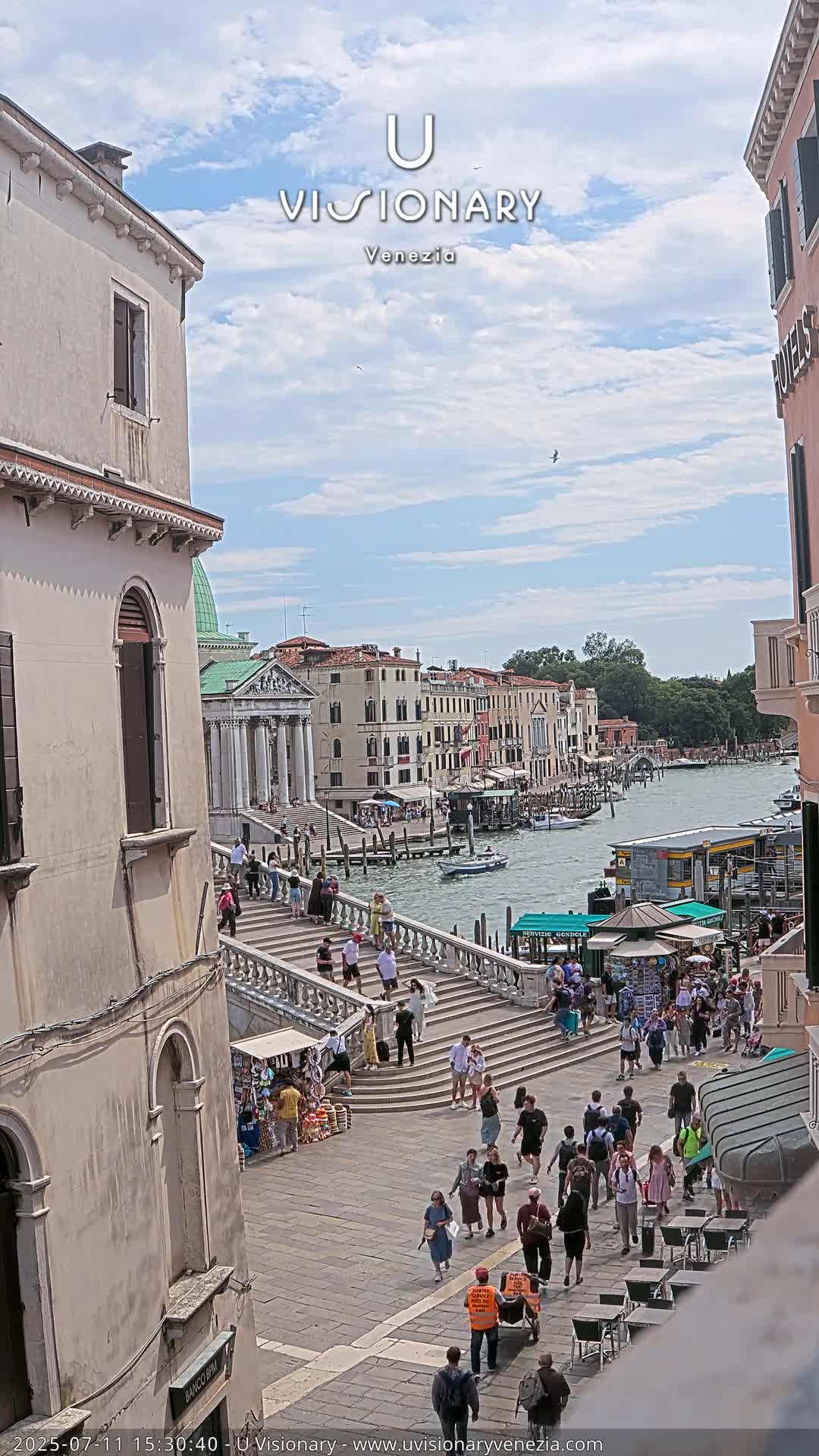 Venice, Ponte degli Scalzi Bridge & Chiesa di San Simeon Piccolo Church Live Cam - Venice, Veneto, Italy