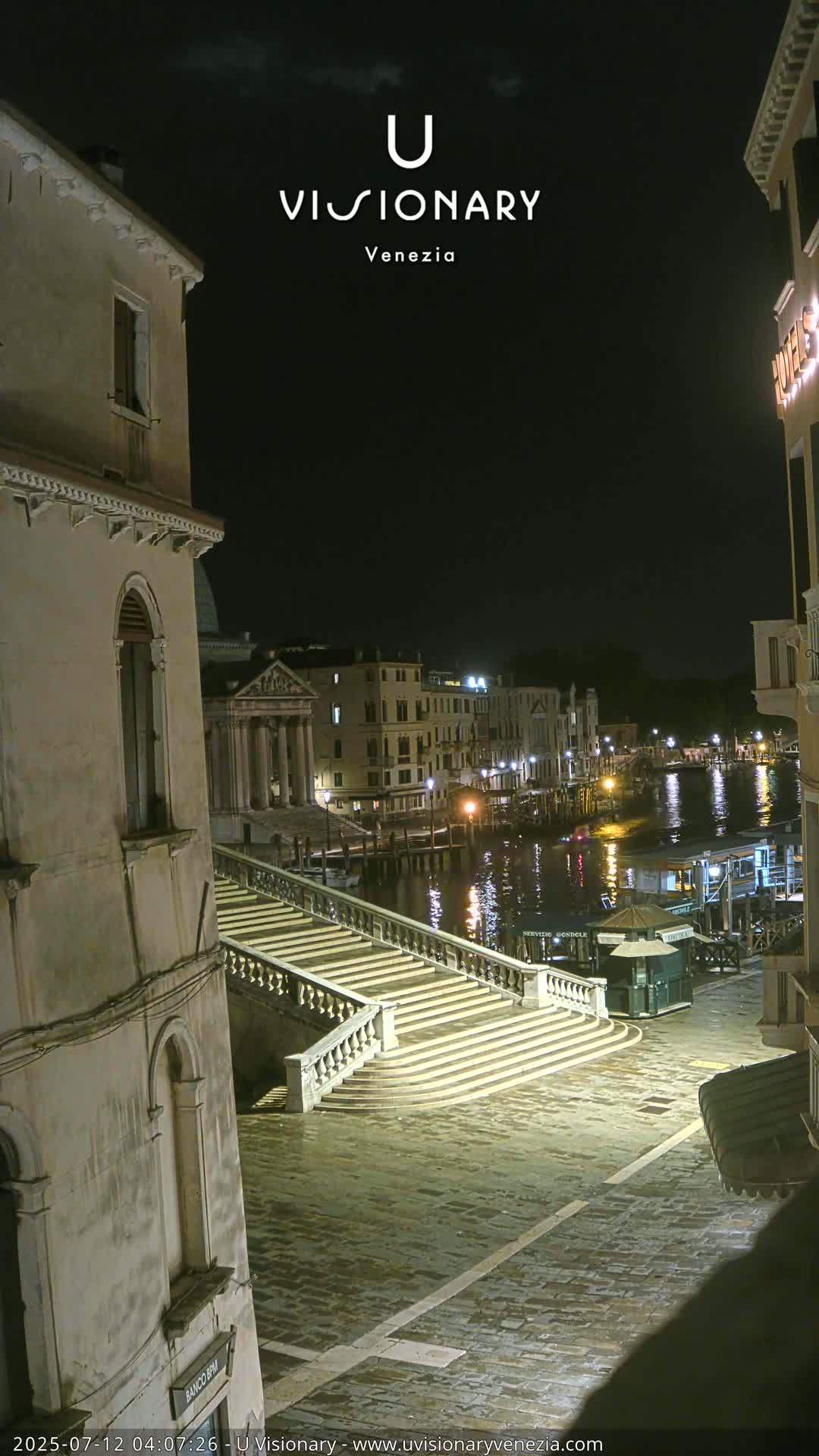 Venice, Ponte degli Scalzi Bridge & Chiesa di San Simeon Piccolo Church Live Cam - Venice, Veneto, Italy