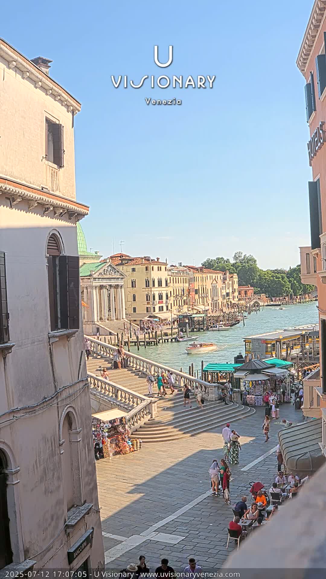 Venice, Ponte degli Scalzi Bridge & Chiesa di San Simeon Piccolo Church Live Cam - Venice, Veneto, Italy