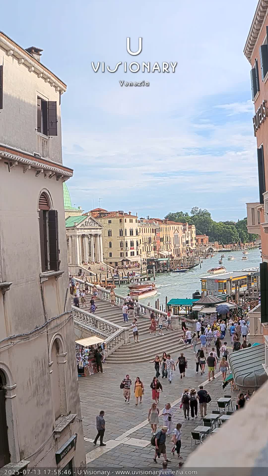 Venice, Ponte degli Scalzi Bridge & Chiesa di San Simeon Piccolo Church Live Cam - Venice, Veneto, Italy