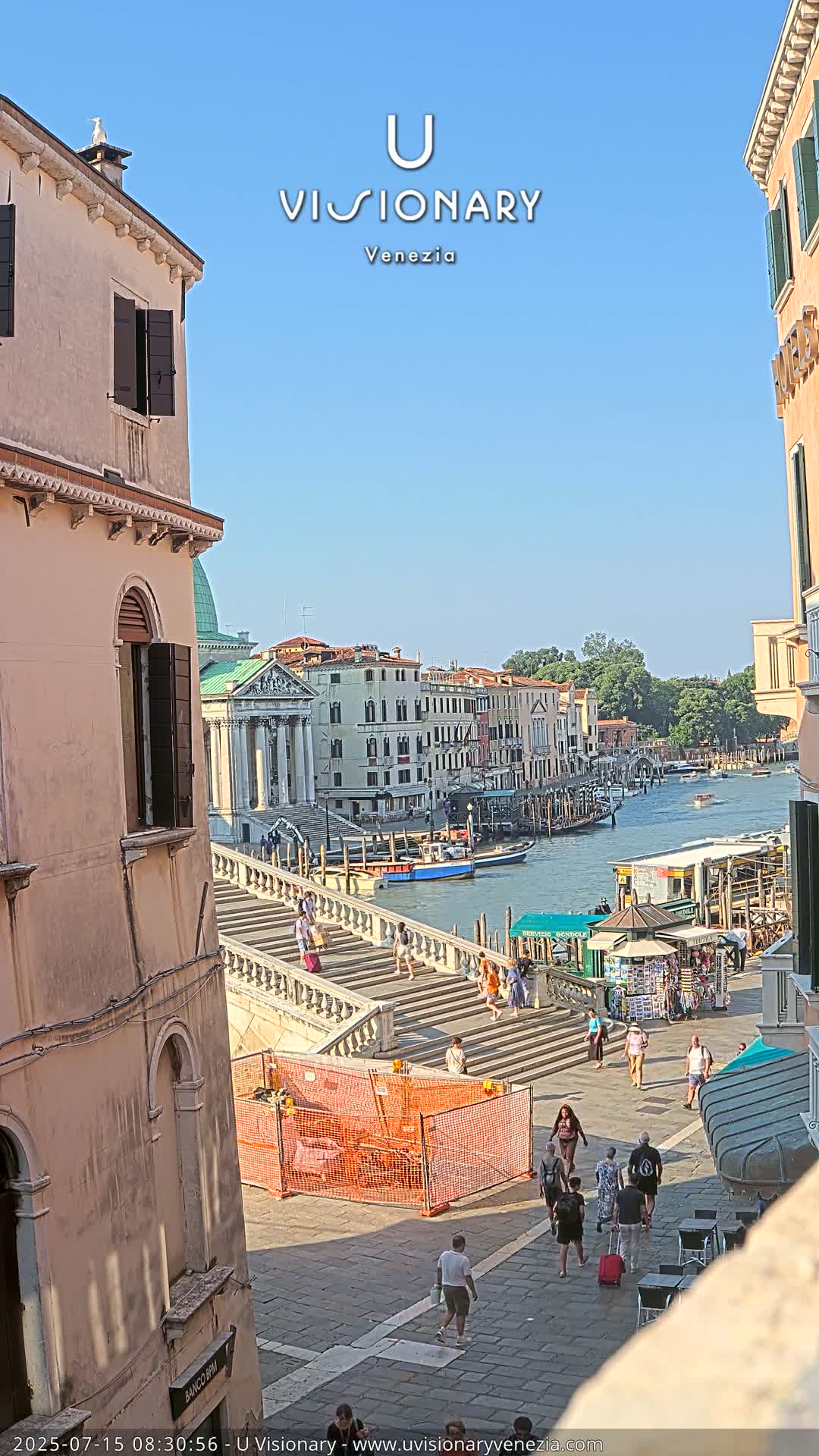 Venice, Ponte degli Scalzi Bridge & Chiesa di San Simeon Piccolo Church Live Cam - Venice, Veneto, Italy