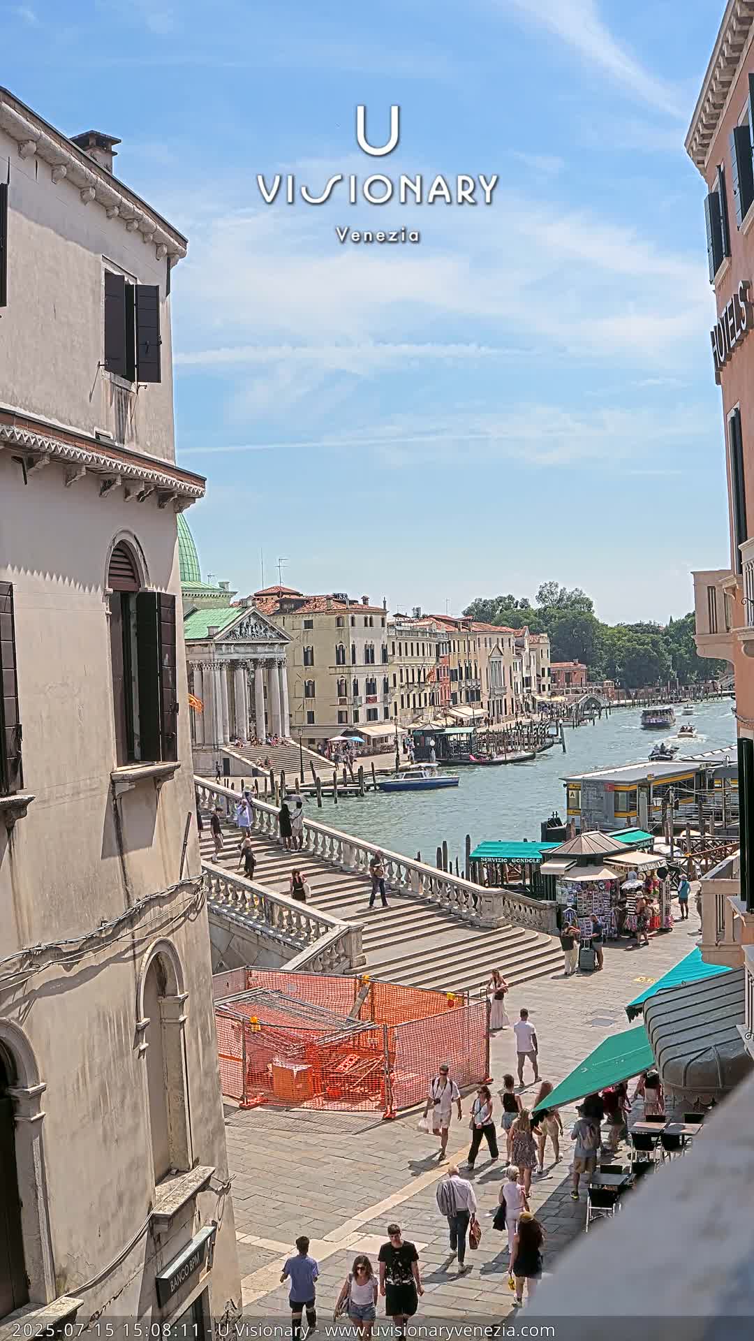 Venice, Ponte degli Scalzi Bridge & Chiesa di San Simeon Piccolo Church Live Cam - Venice, Veneto, Italy