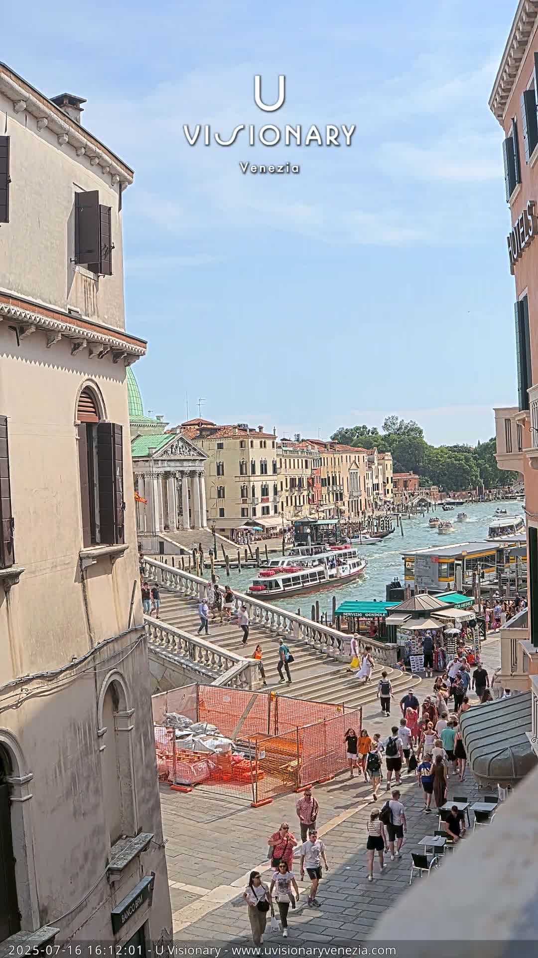 Venice, Ponte degli Scalzi Bridge & Chiesa di San Simeon Piccolo Church Live Cam - Venice, Veneto, Italy