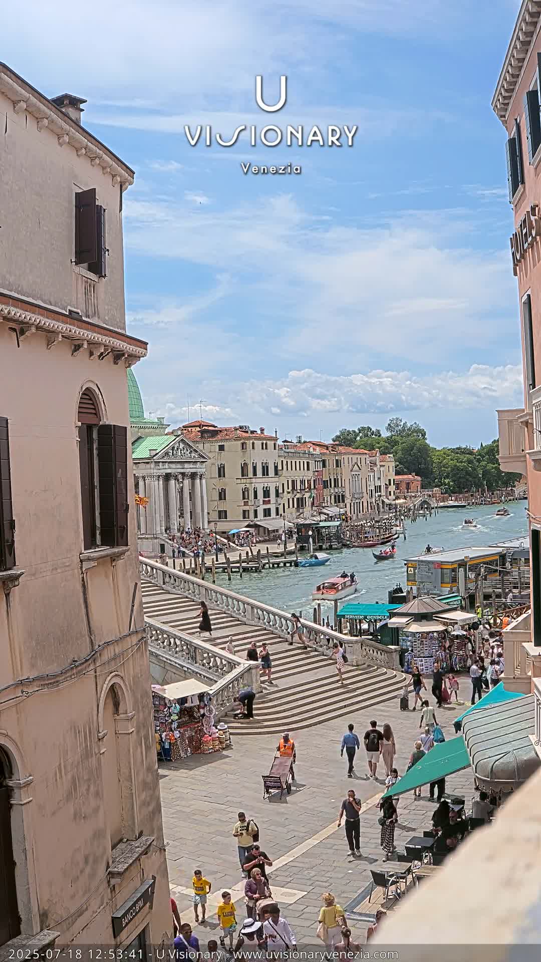Venice, Ponte degli Scalzi Bridge & Chiesa di San Simeon Piccolo Church Live Cam - Venice, Veneto, Italy