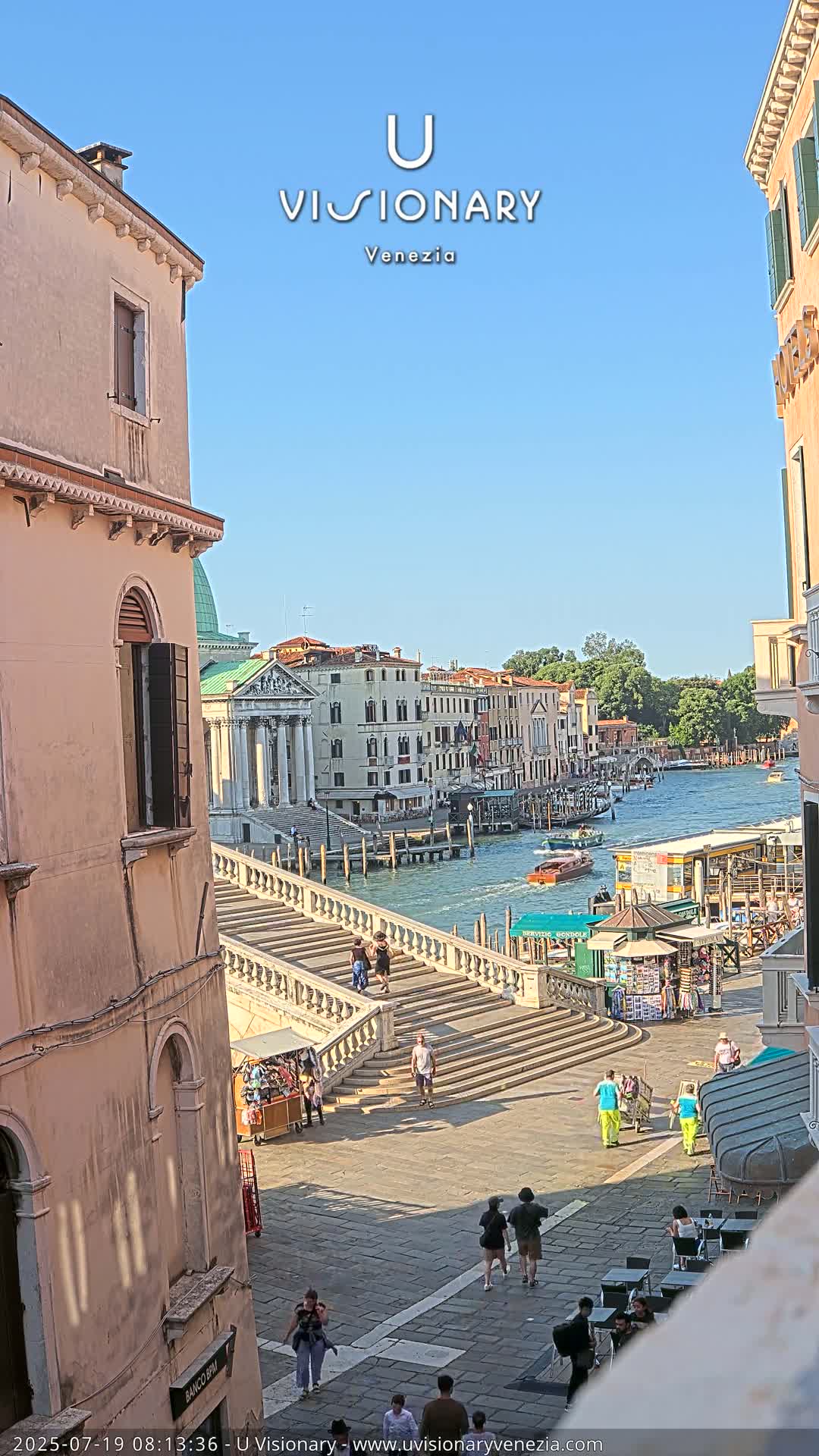 Venice, Ponte degli Scalzi Bridge & Chiesa di San Simeon Piccolo Church Live Cam - Venice, Veneto, Italy