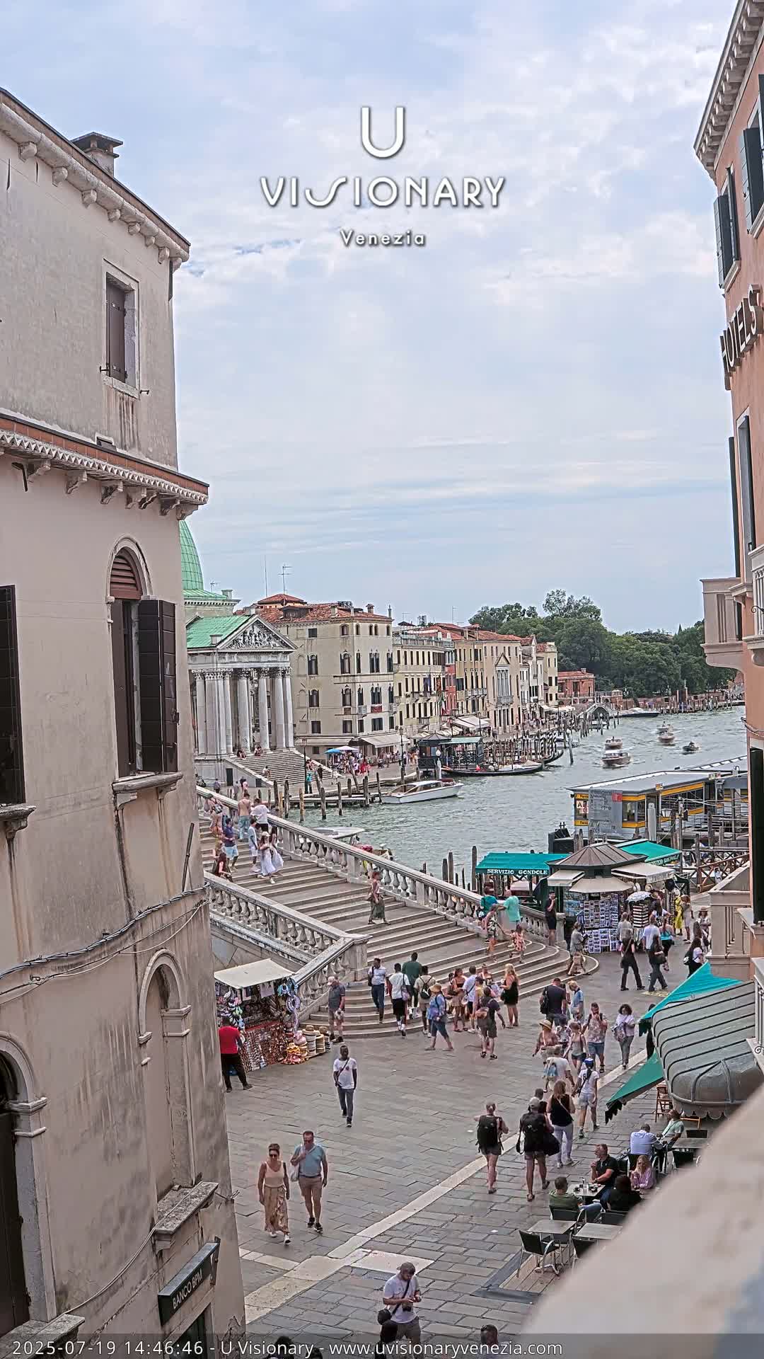 Venice, Ponte degli Scalzi Bridge & Chiesa di San Simeon Piccolo Church Live Cam - Venice, Veneto, Italy