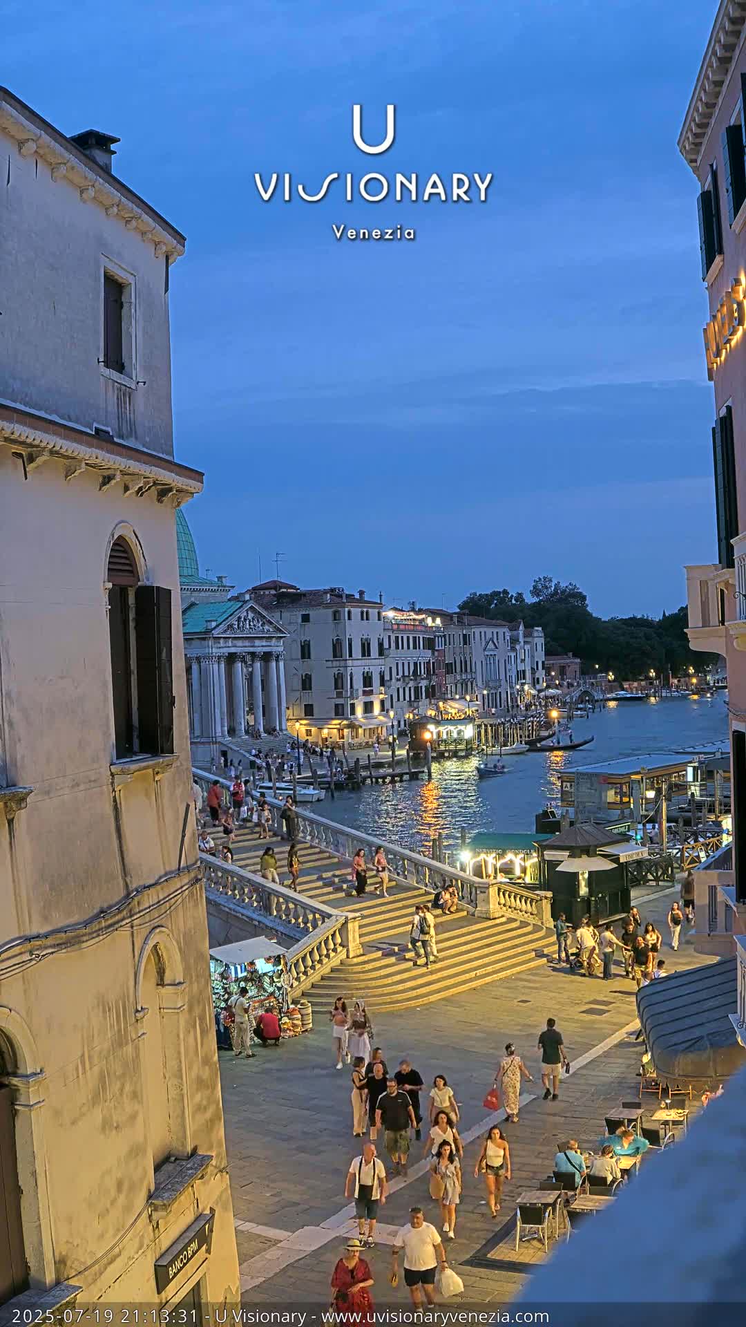Venice, Ponte degli Scalzi Bridge & Chiesa di San Simeon Piccolo Church Live Cam - Venice, Veneto, Italy