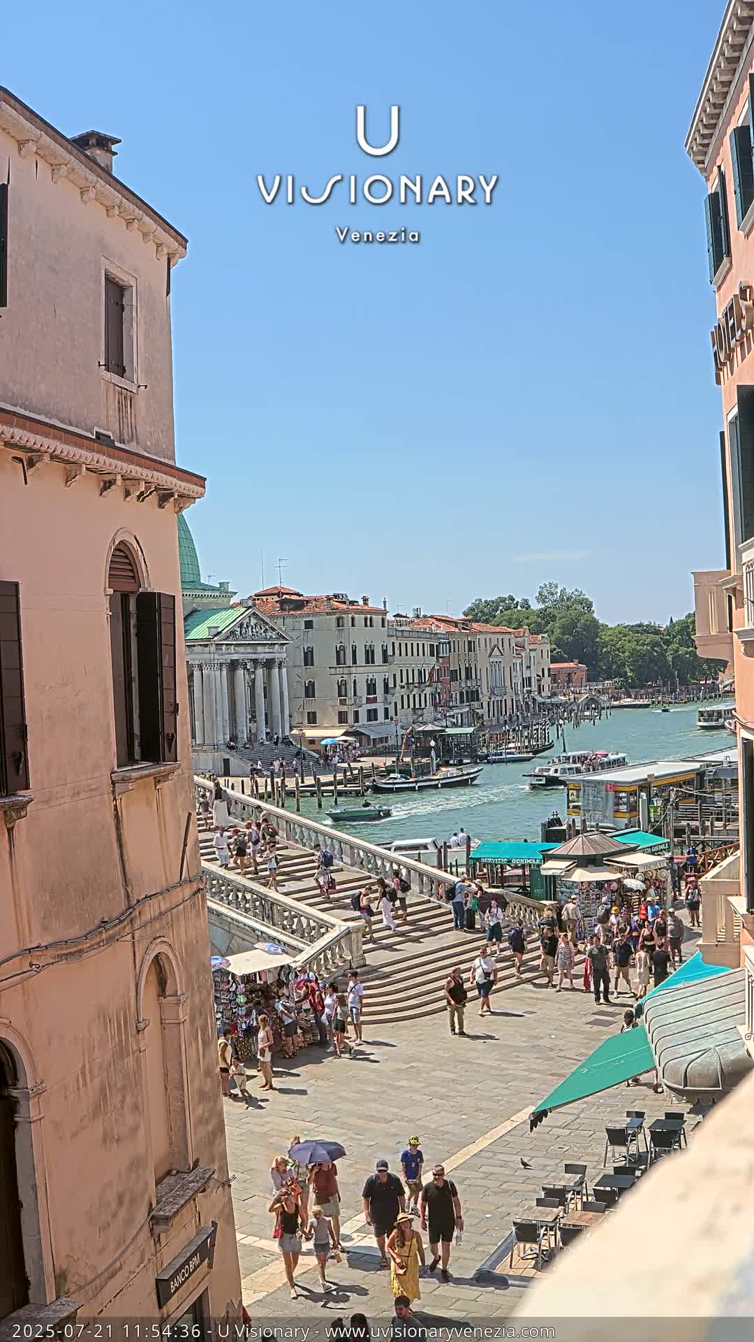 Venice, Ponte degli Scalzi Bridge & Chiesa di San Simeon Piccolo Church Live Cam - Venice, Veneto, Italy