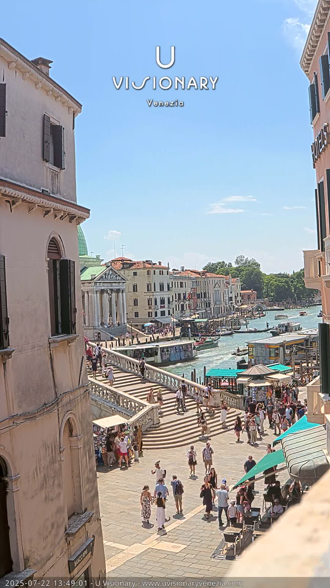 Venice, Ponte degli Scalzi Bridge & Chiesa di San Simeon Piccolo Church Live Cam - Venice, Veneto, Italy