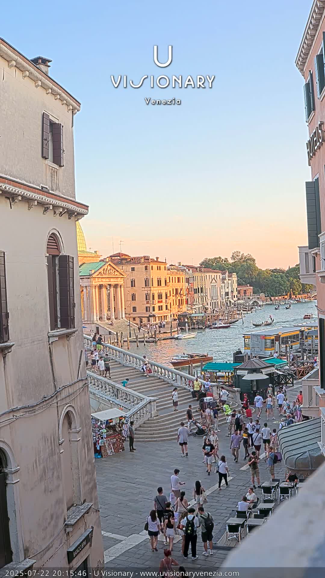 Venice, Ponte degli Scalzi Bridge & Chiesa di San Simeon Piccolo Church Live Cam - Venice, Veneto, Italy