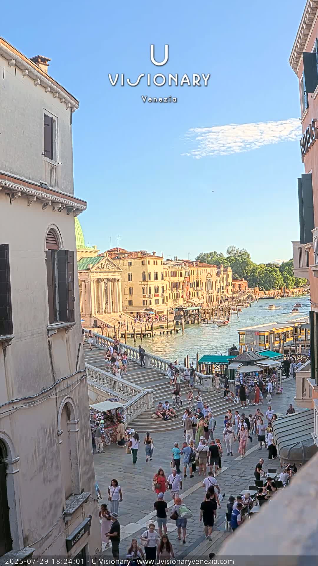 Venice, Ponte degli Scalzi Bridge & Chiesa di San Simeon Piccolo Church Live Cam - Venice, Veneto, Italy